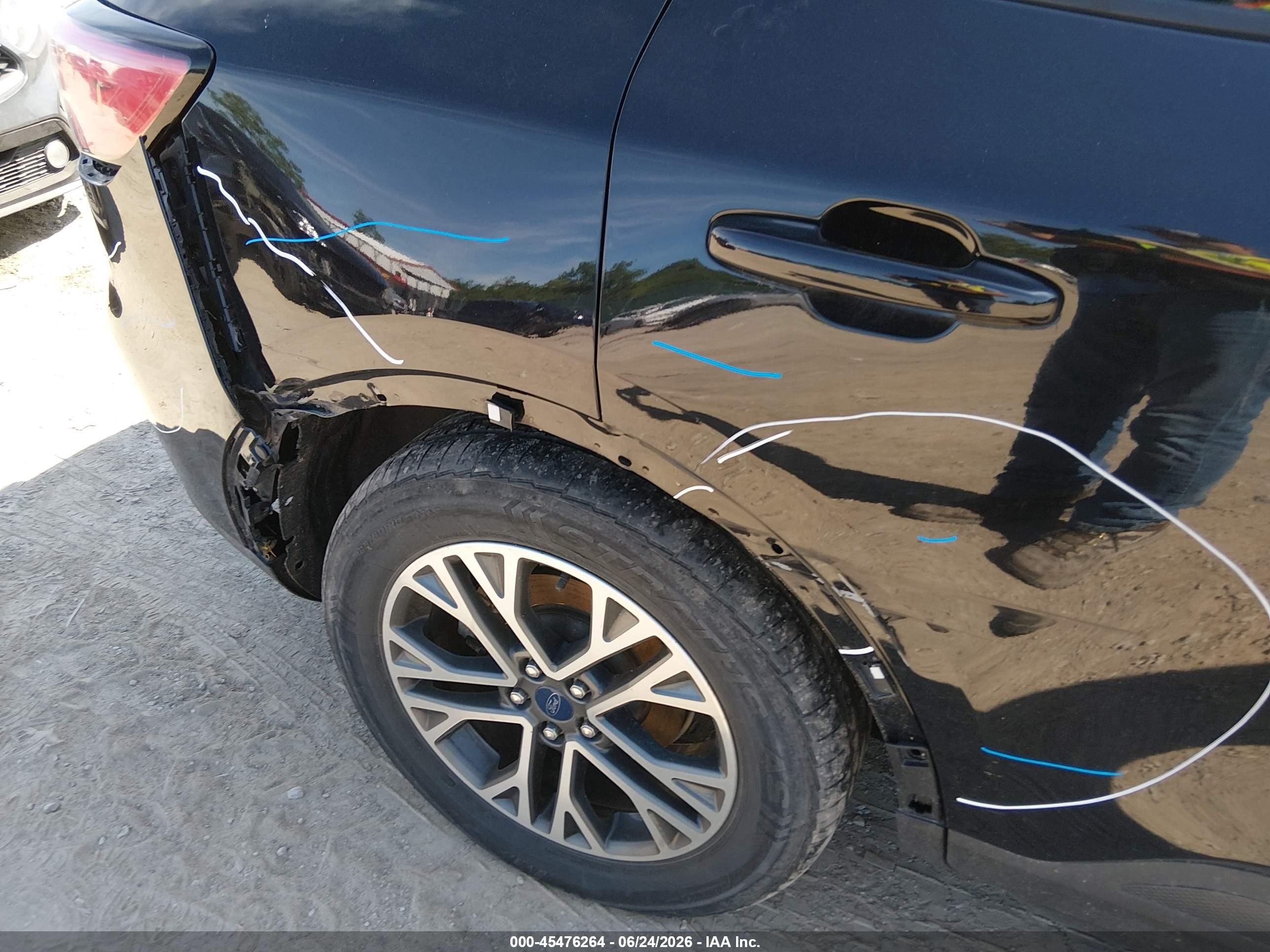 2020 Ford Escape Sel Черный vin: 1FMCU0H67LUB47032