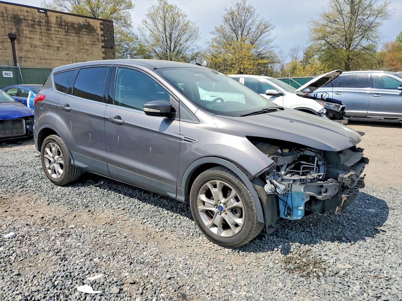 2013 Ford Escape Sel Charcoal vin: 1FMCU0H90DUA79510