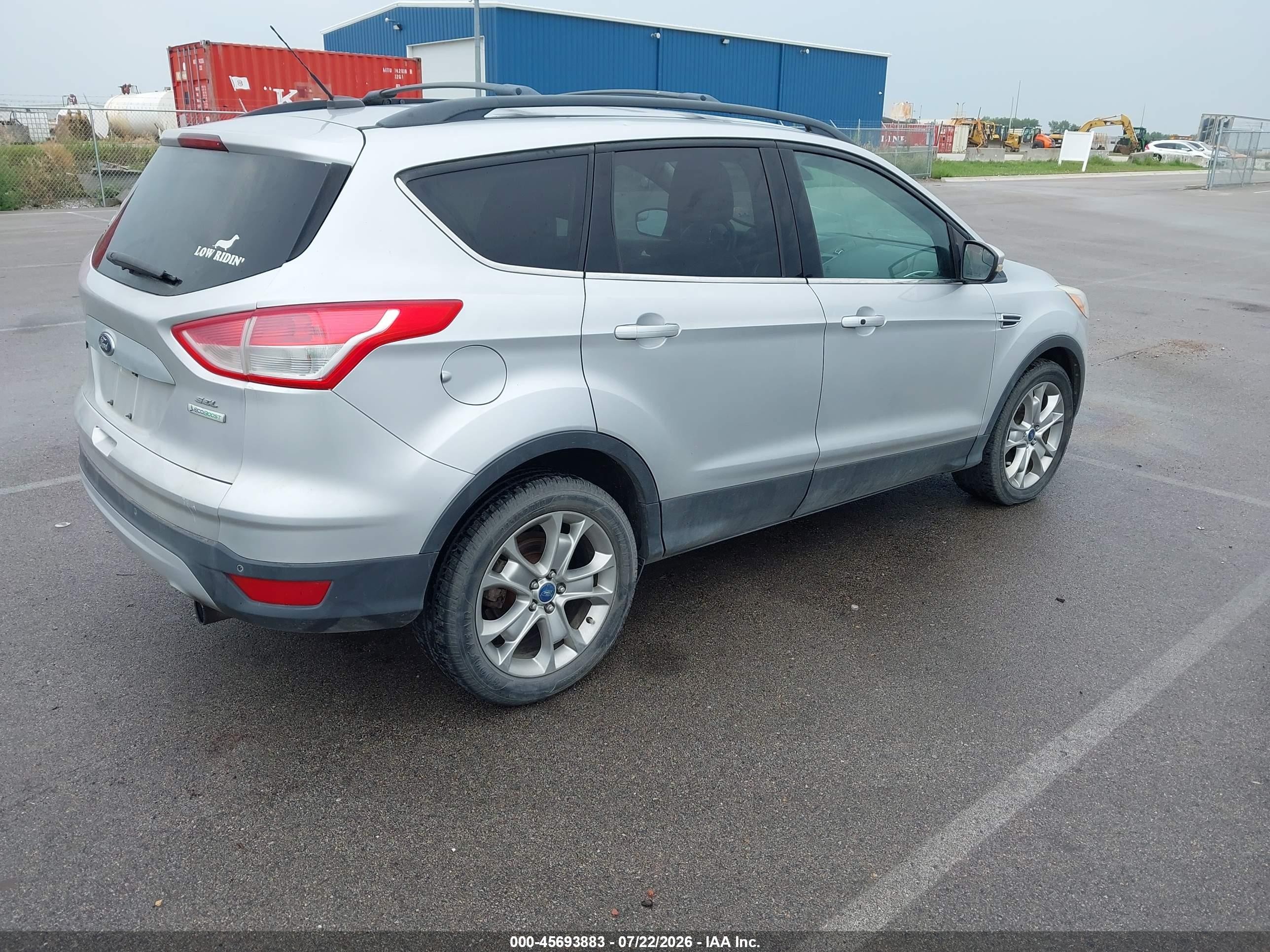 2013 Ford Escape Sel Silver vin: 1FMCU0H90DUB08312