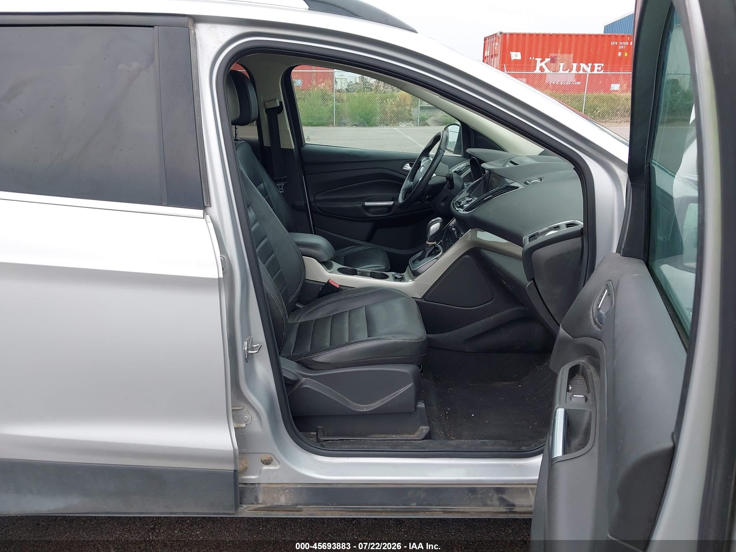 2013 Ford Escape Sel Silver vin: 1FMCU0H90DUB08312