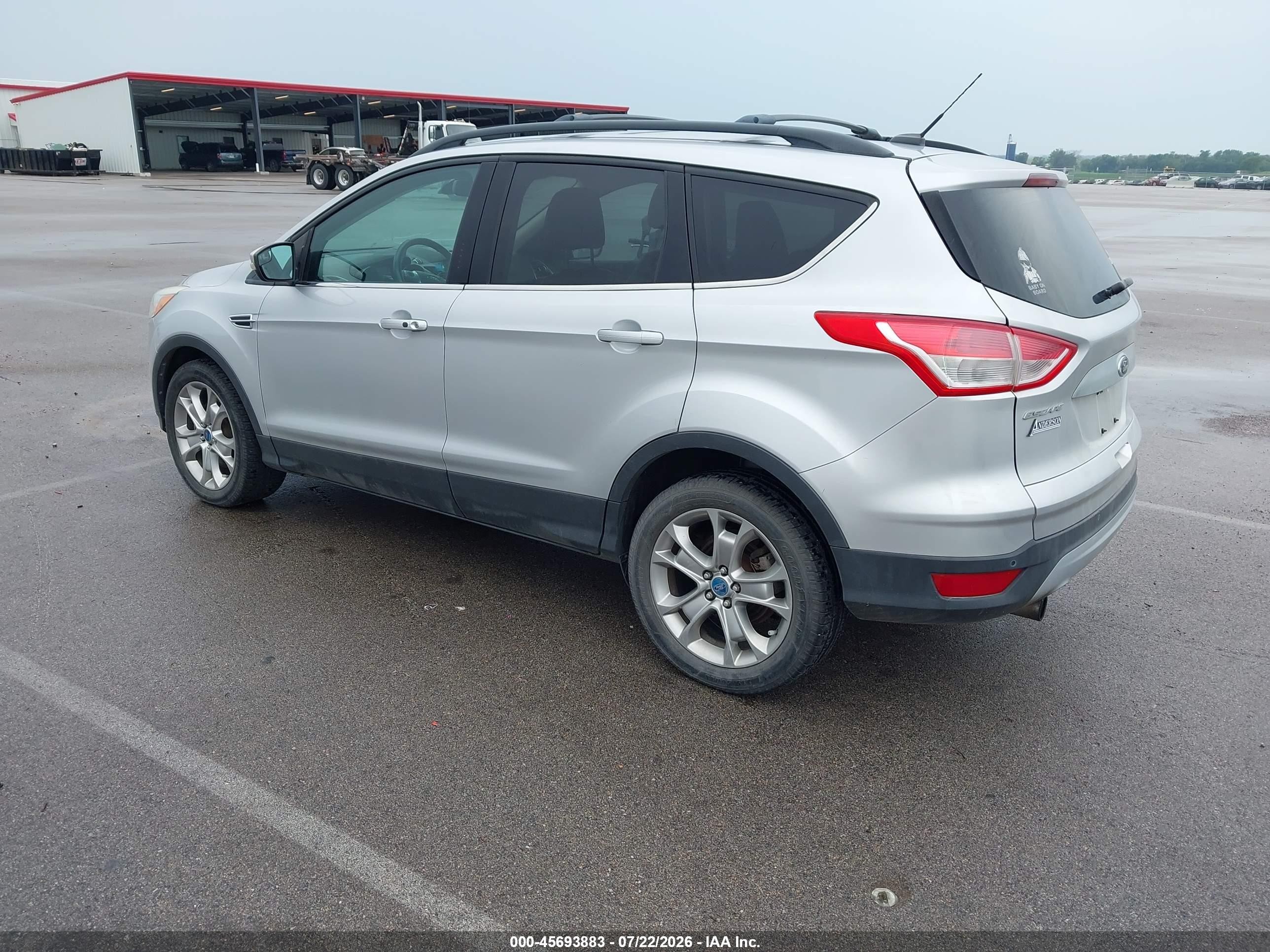 2013 Ford Escape Sel Silver vin: 1FMCU0H90DUB08312