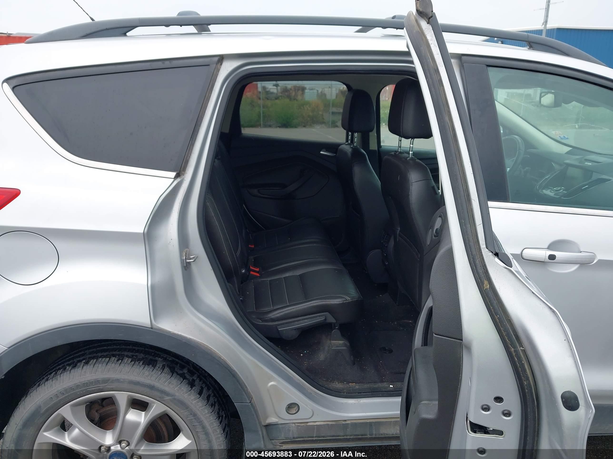 2013 Ford Escape Sel Silver vin: 1FMCU0H90DUB08312
