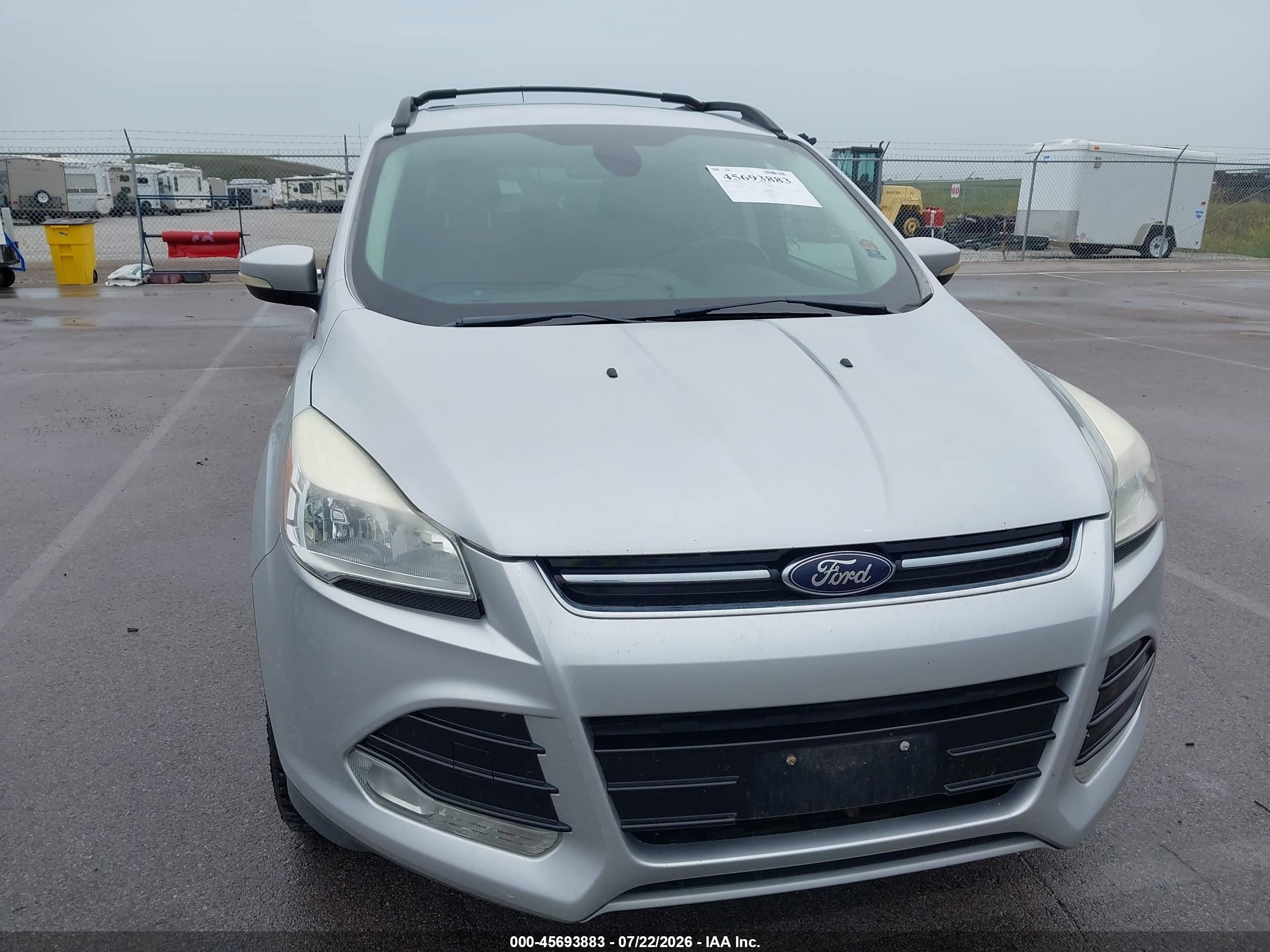 2013 Ford Escape Sel Silver vin: 1FMCU0H90DUB08312