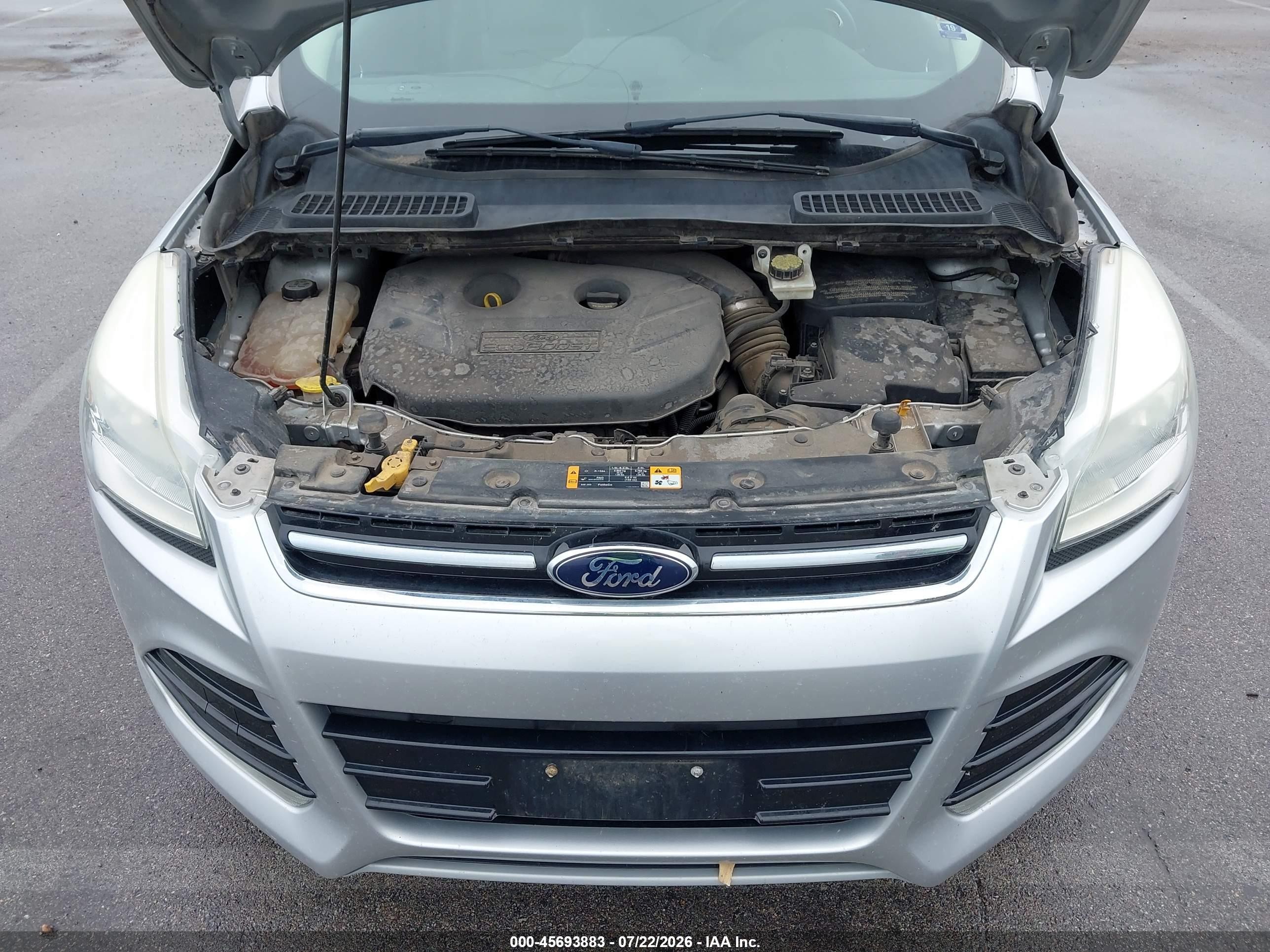 2013 Ford Escape Sel Silver vin: 1FMCU0H90DUB08312