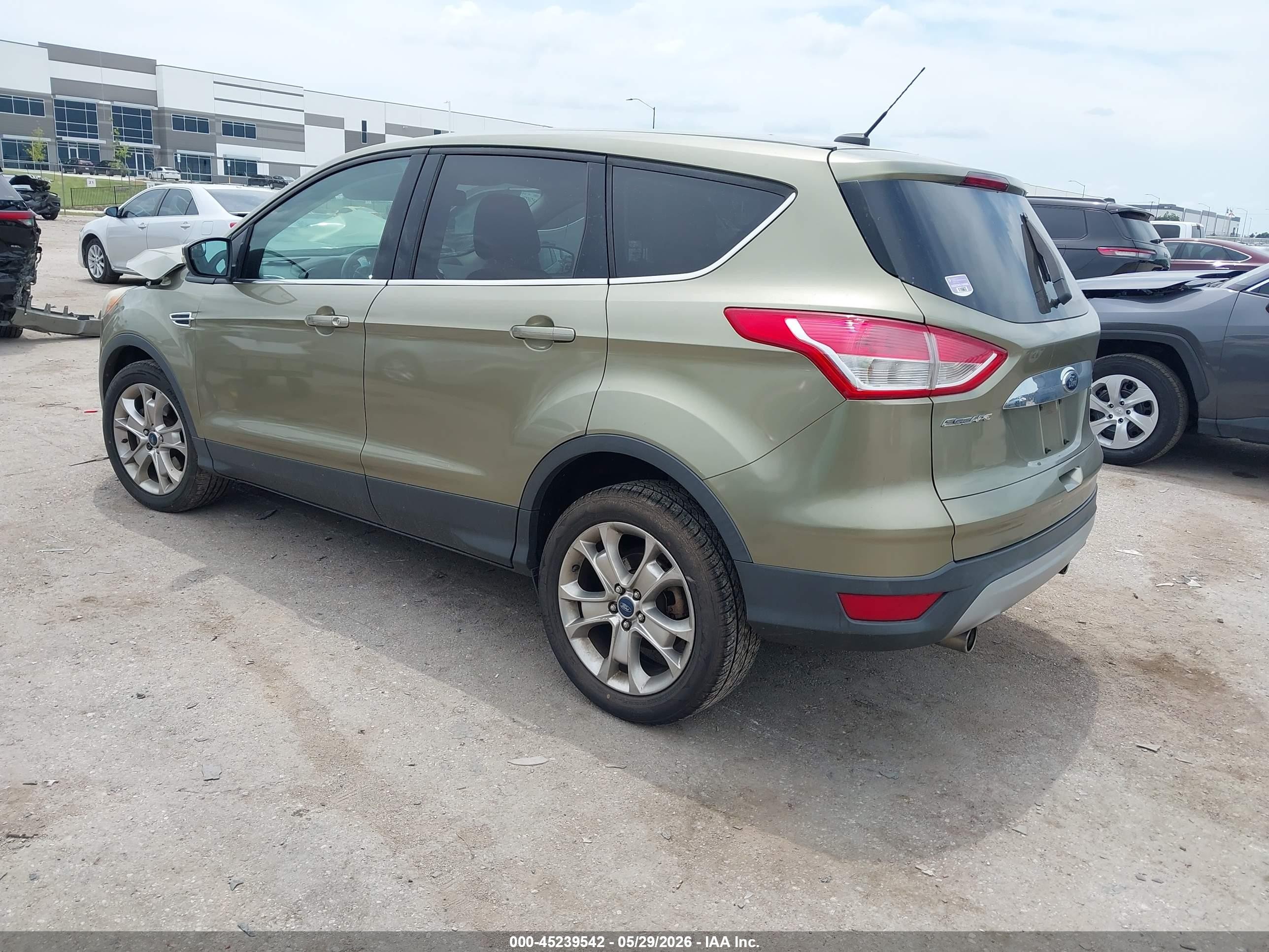 2013 Ford Escape Sel Green vin: 1FMCU0H90DUB17480
