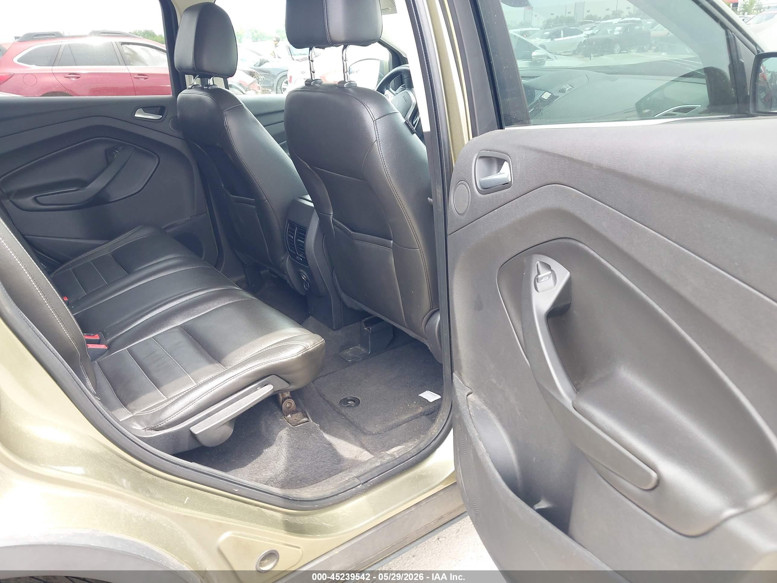 2013 Ford Escape Sel Green vin: 1FMCU0H90DUB17480