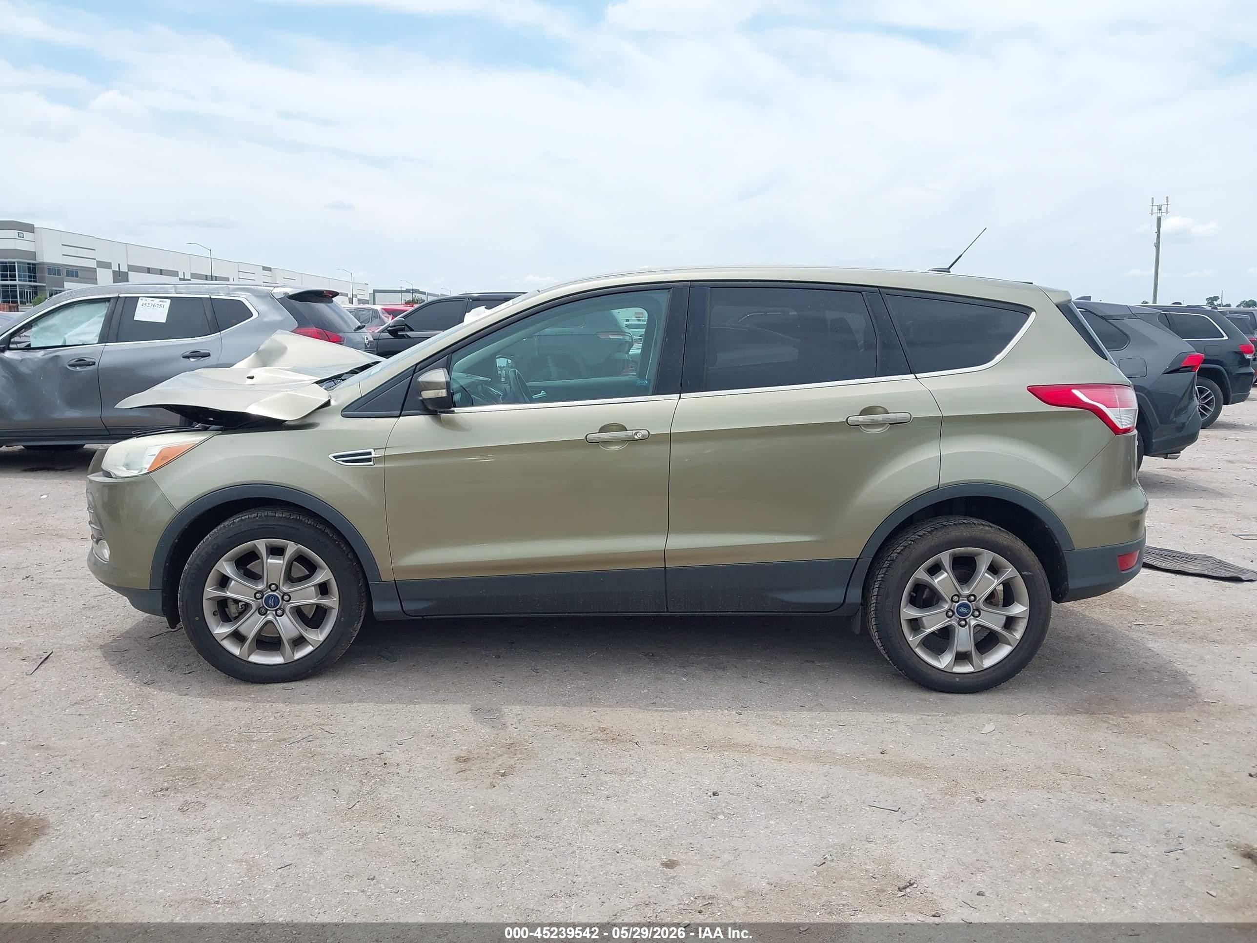 2013 Ford Escape Sel Green vin: 1FMCU0H90DUB17480