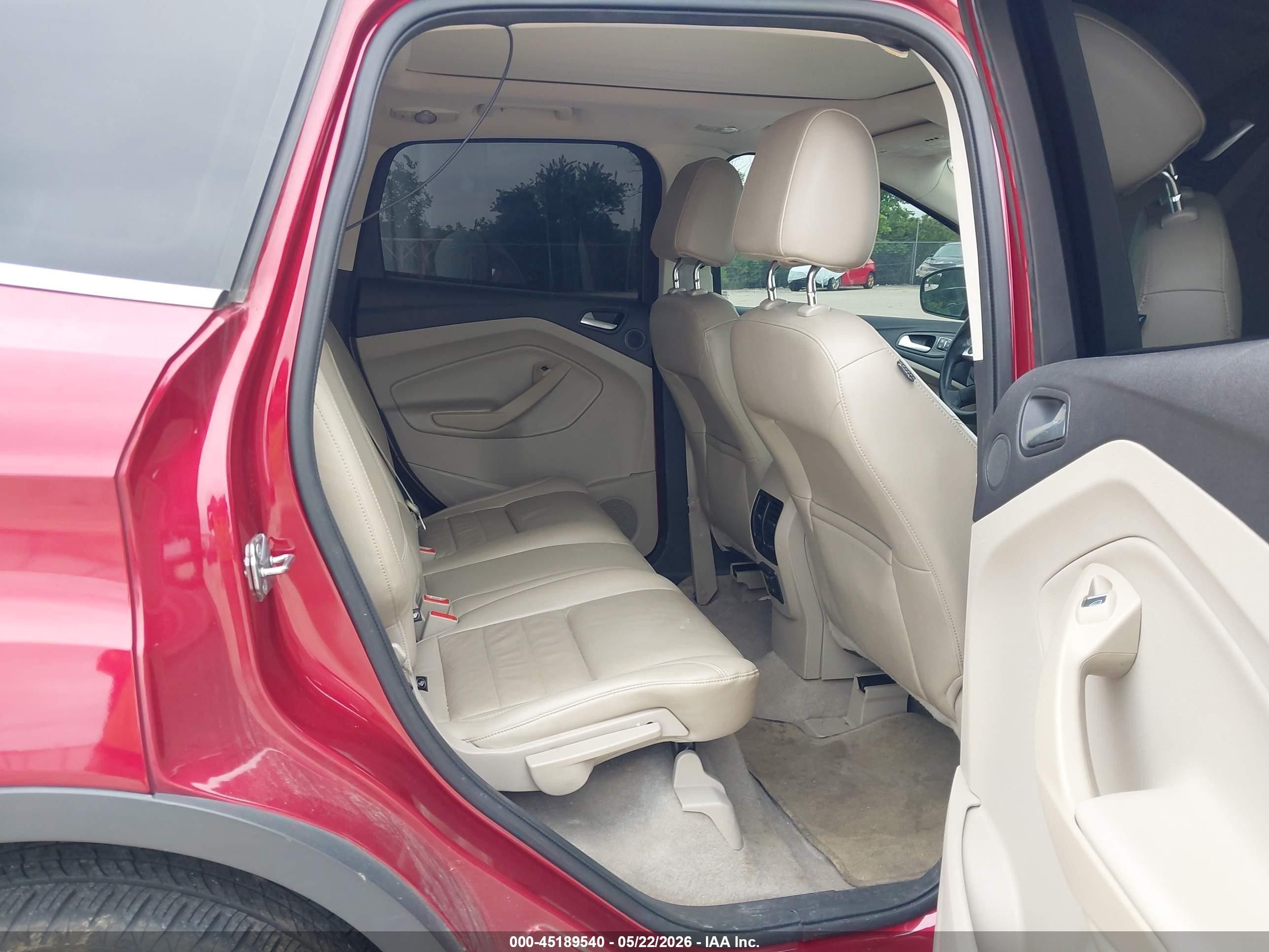 2013 Ford Escape Sel Red vin: 1FMCU0H90DUC31558