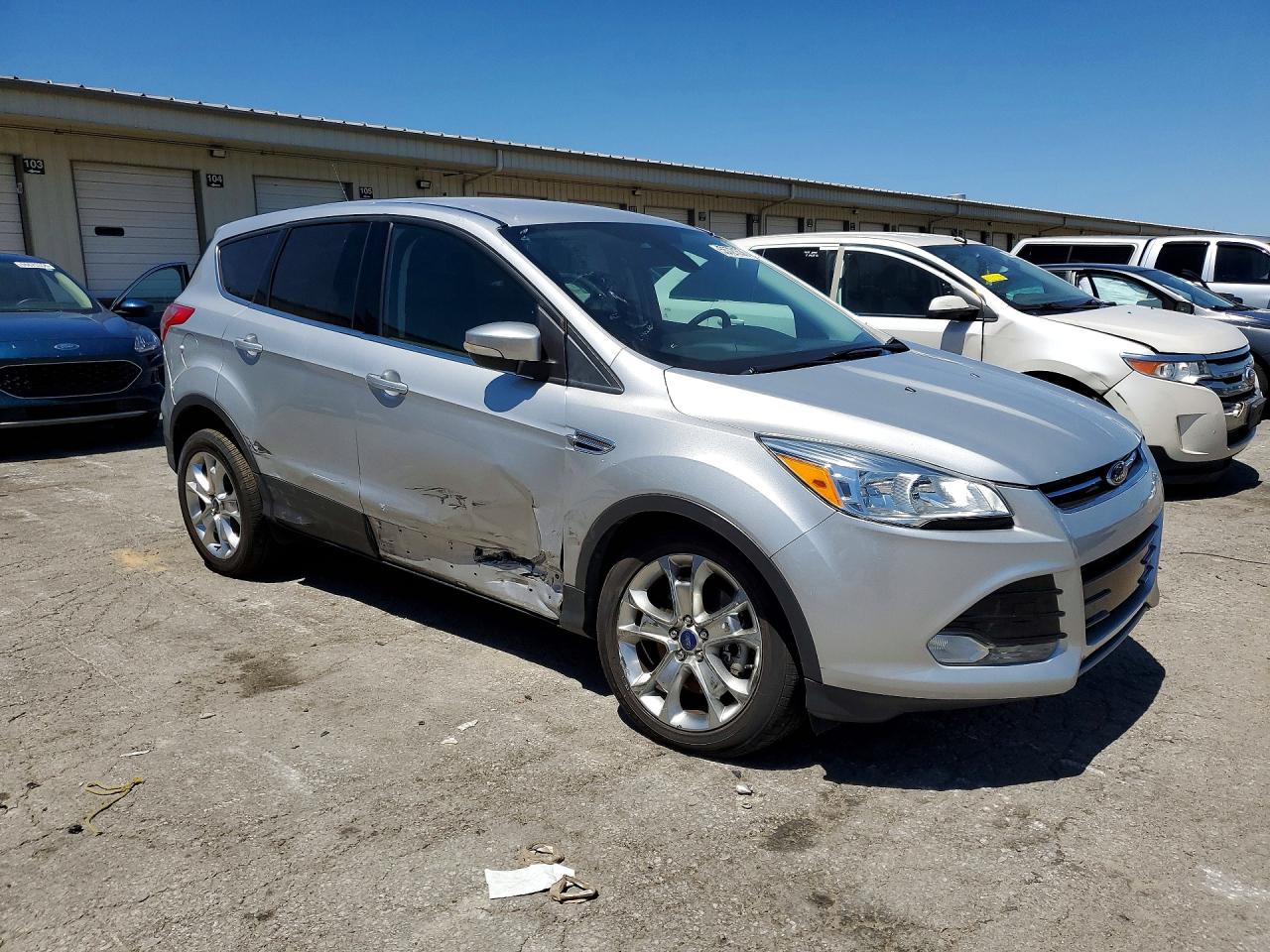 2013 Ford Escape Sel Серебряный vin: 1FMCU0H90DUC79450