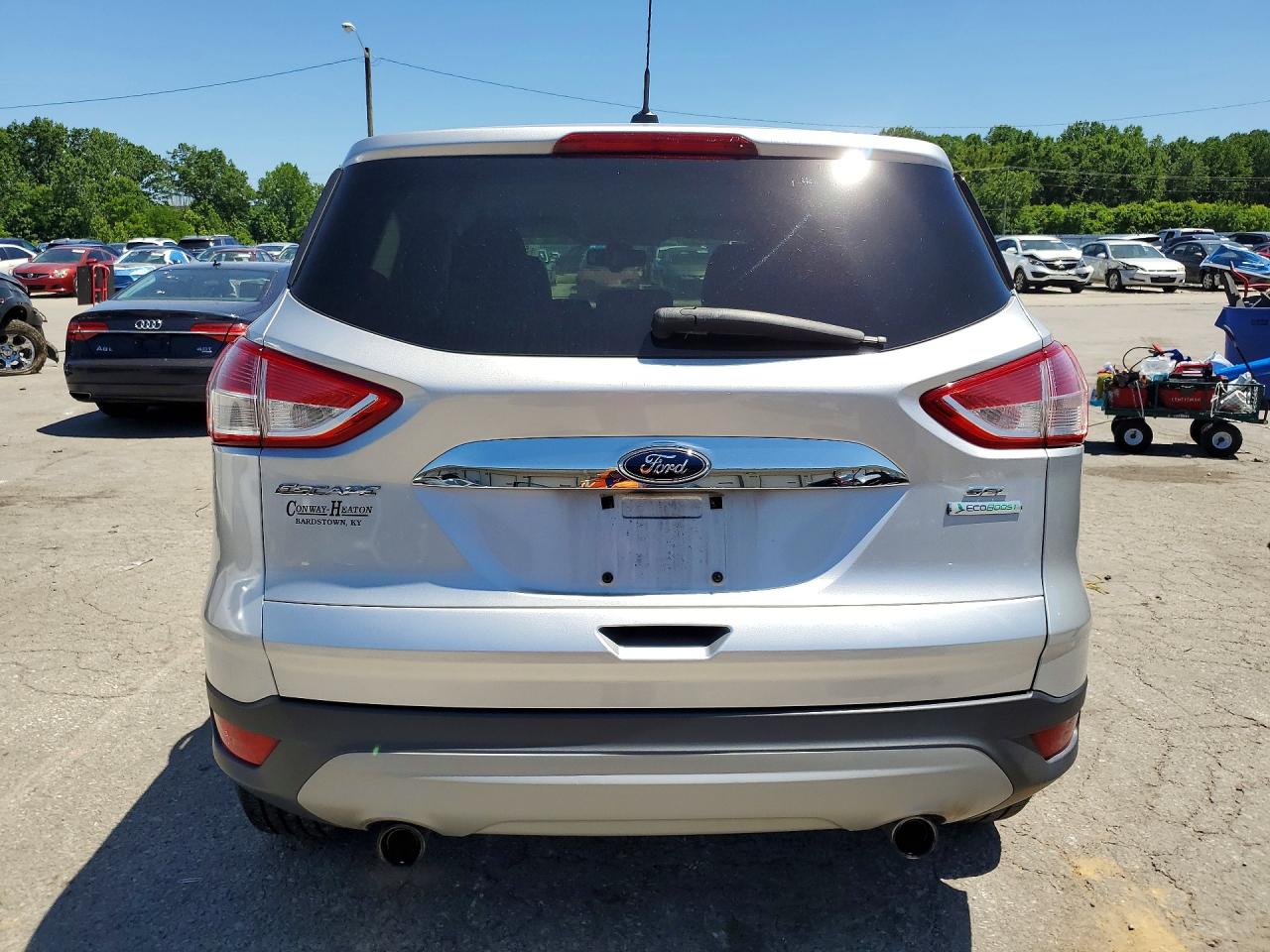 2013 Ford Escape Sel Серебряный vin: 1FMCU0H90DUC79450