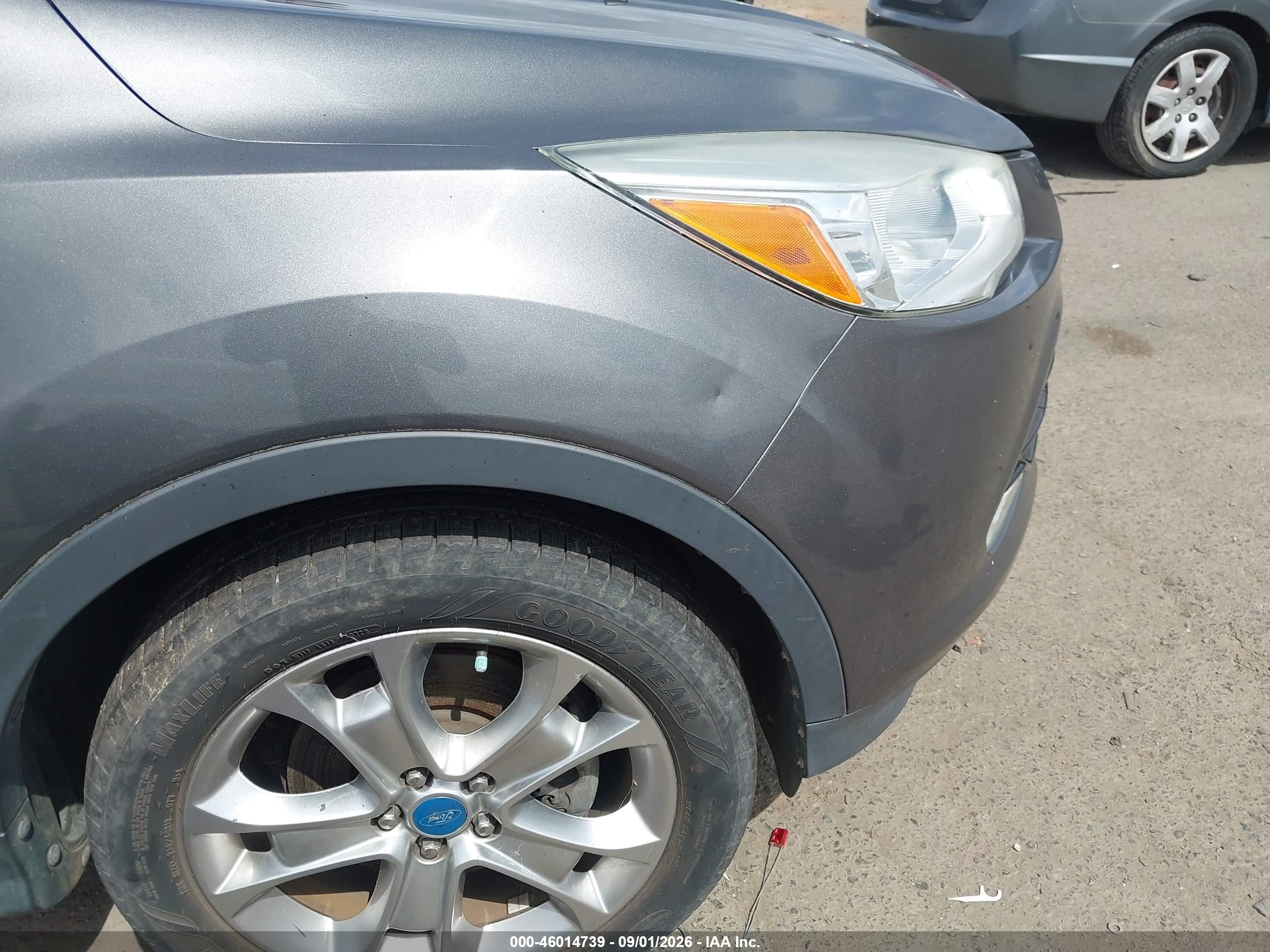 2013 Ford Escape Sel Gray vin: 1FMCU0H91DUB23899