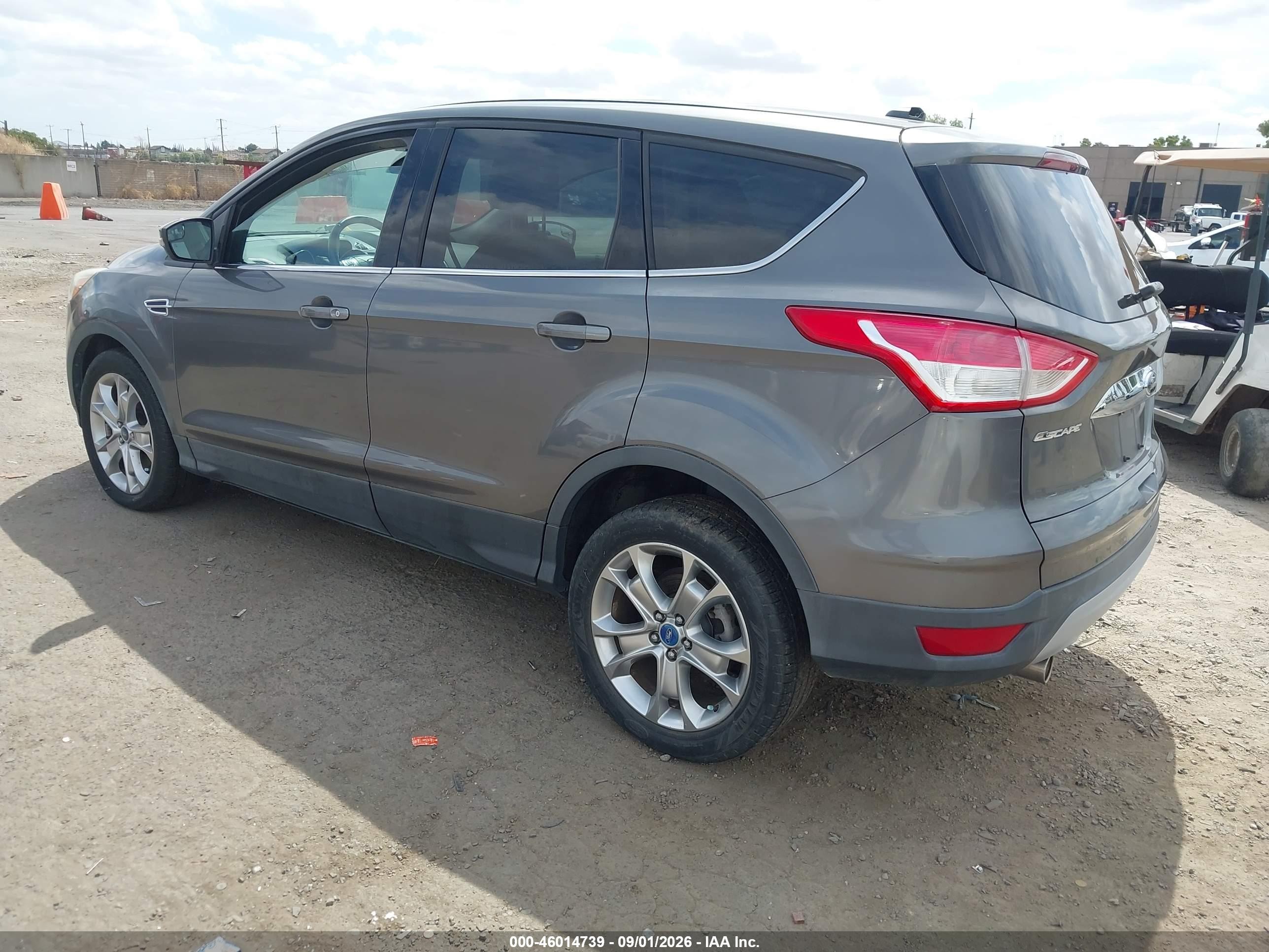 2013 Ford Escape Sel Gray vin: 1FMCU0H91DUB23899