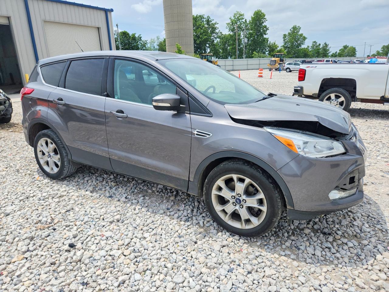 2013 Ford Escape Sel Gray vin: 1FMCU0H91DUB39018