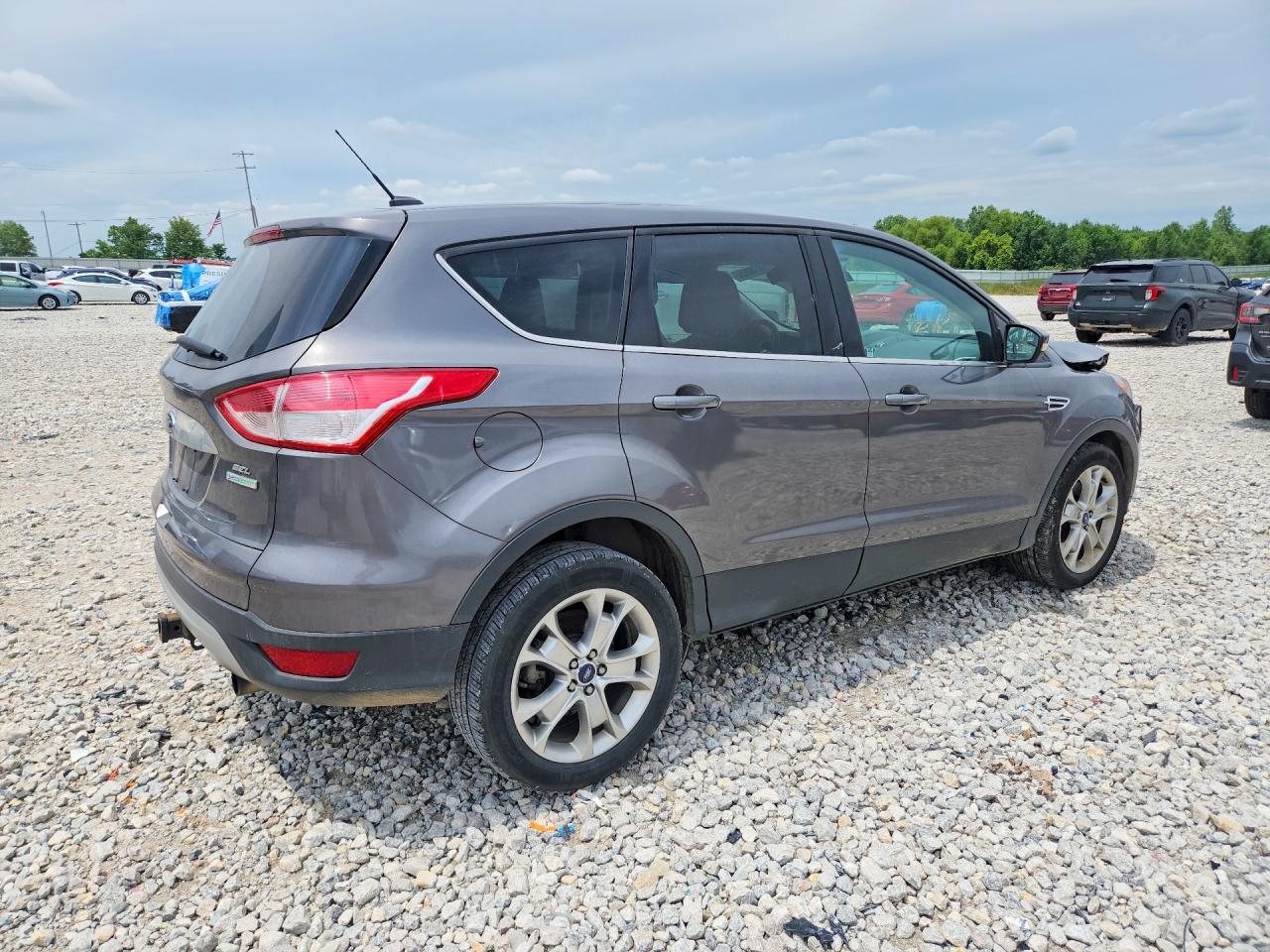 2013 Ford Escape Sel Gray vin: 1FMCU0H91DUB39018