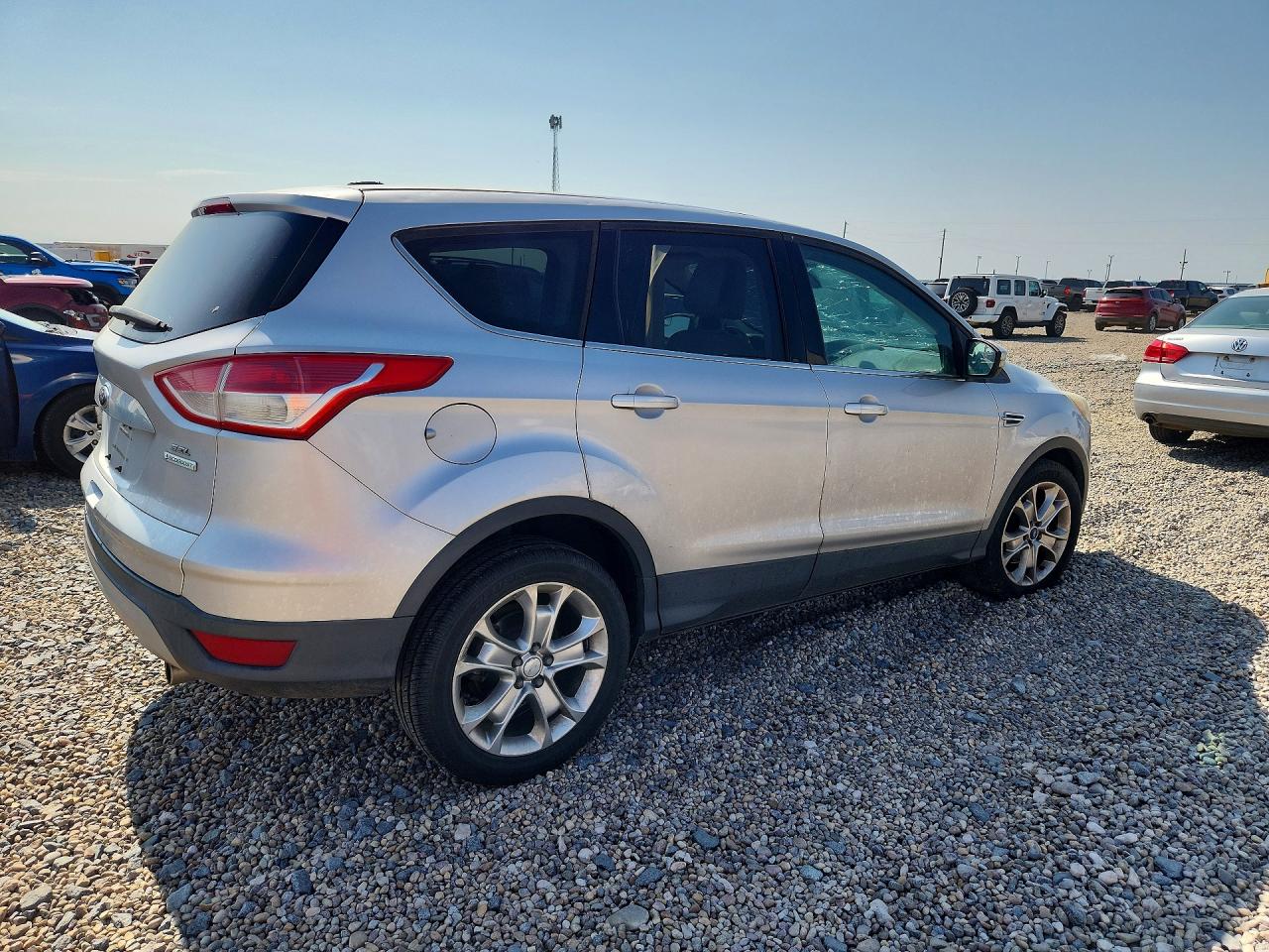 2013 Ford Escape Sel Silver vin: 1FMCU0H91DUC25459
