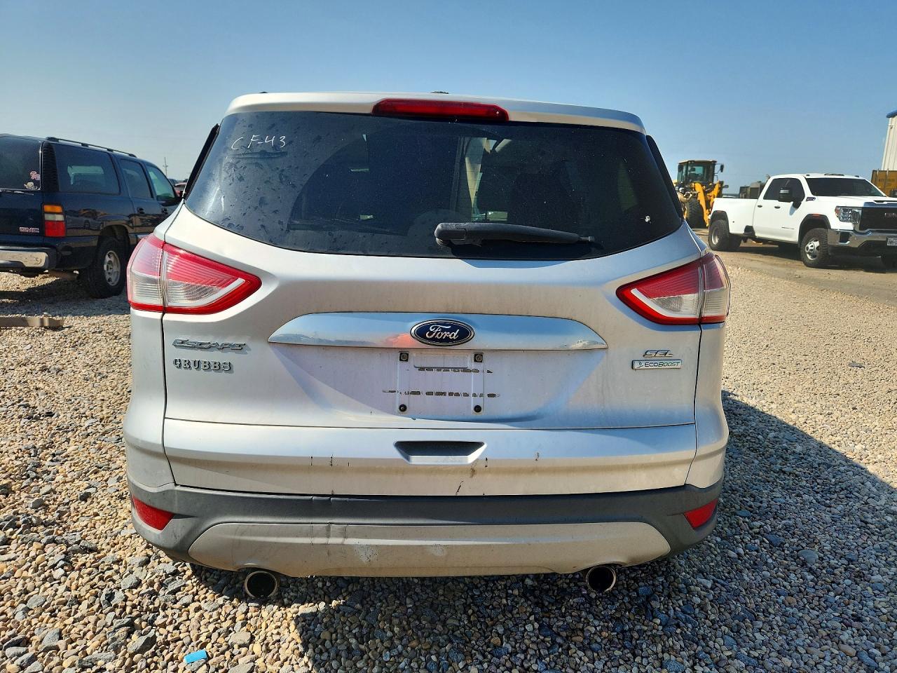 2013 Ford Escape Sel Silver vin: 1FMCU0H91DUC25459