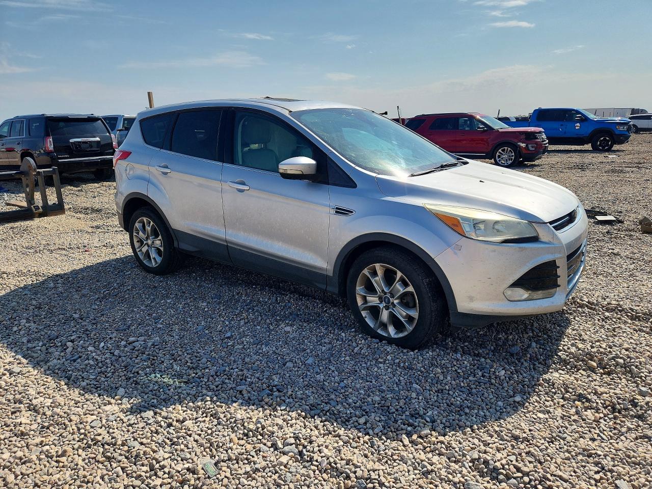 2013 Ford Escape Sel Silver vin: 1FMCU0H91DUC25459