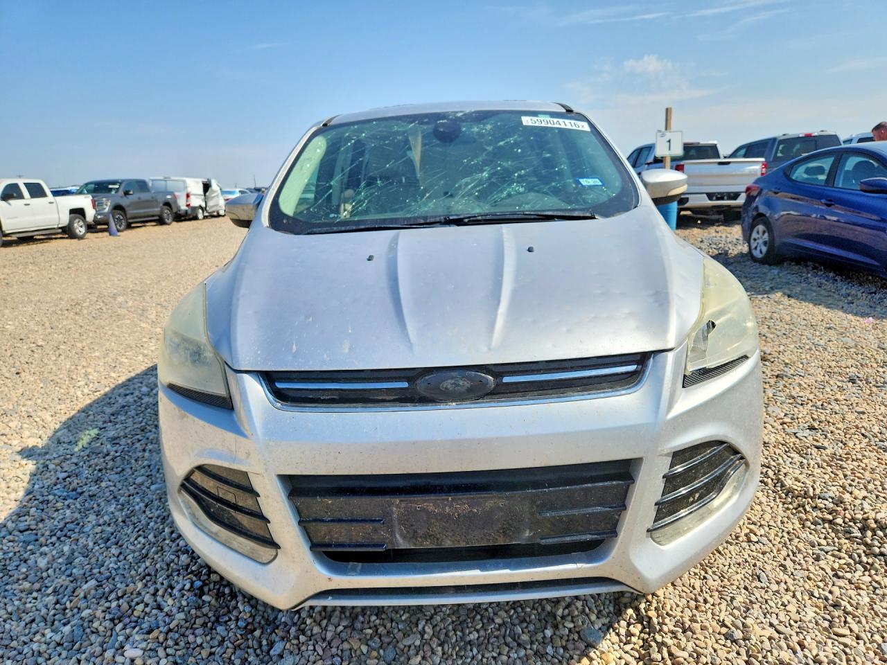 2013 Ford Escape Sel Silver vin: 1FMCU0H91DUC25459