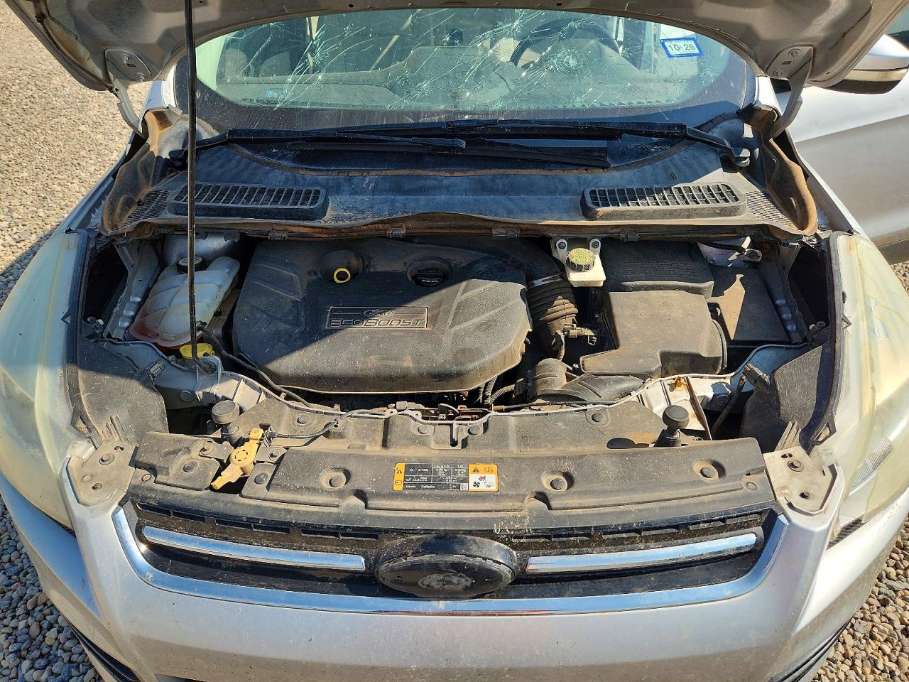 2013 Ford Escape Sel Silver vin: 1FMCU0H91DUC25459
