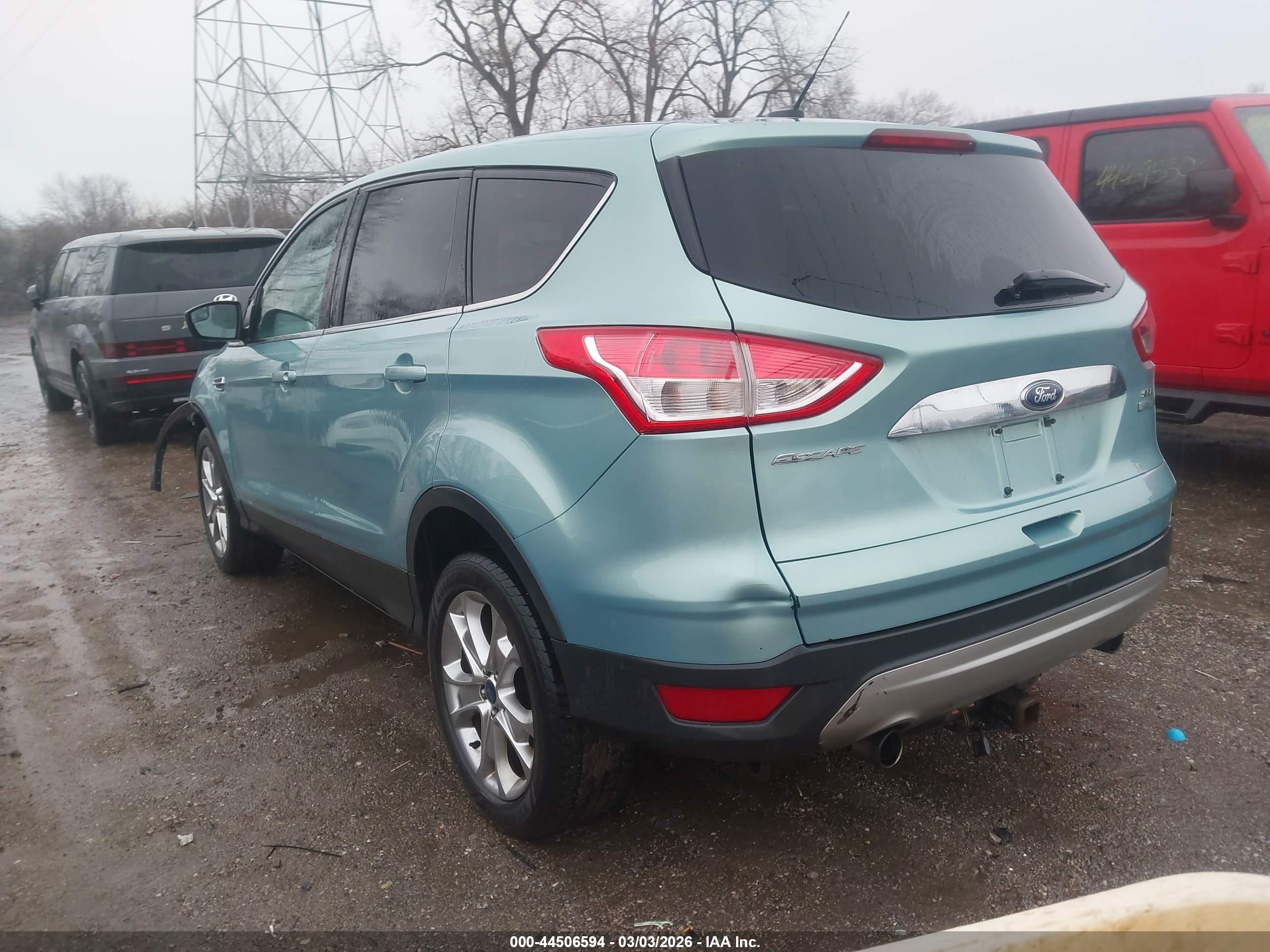 2013 Ford Escape Sel Light Blue vin: 1FMCU0H91DUC42567