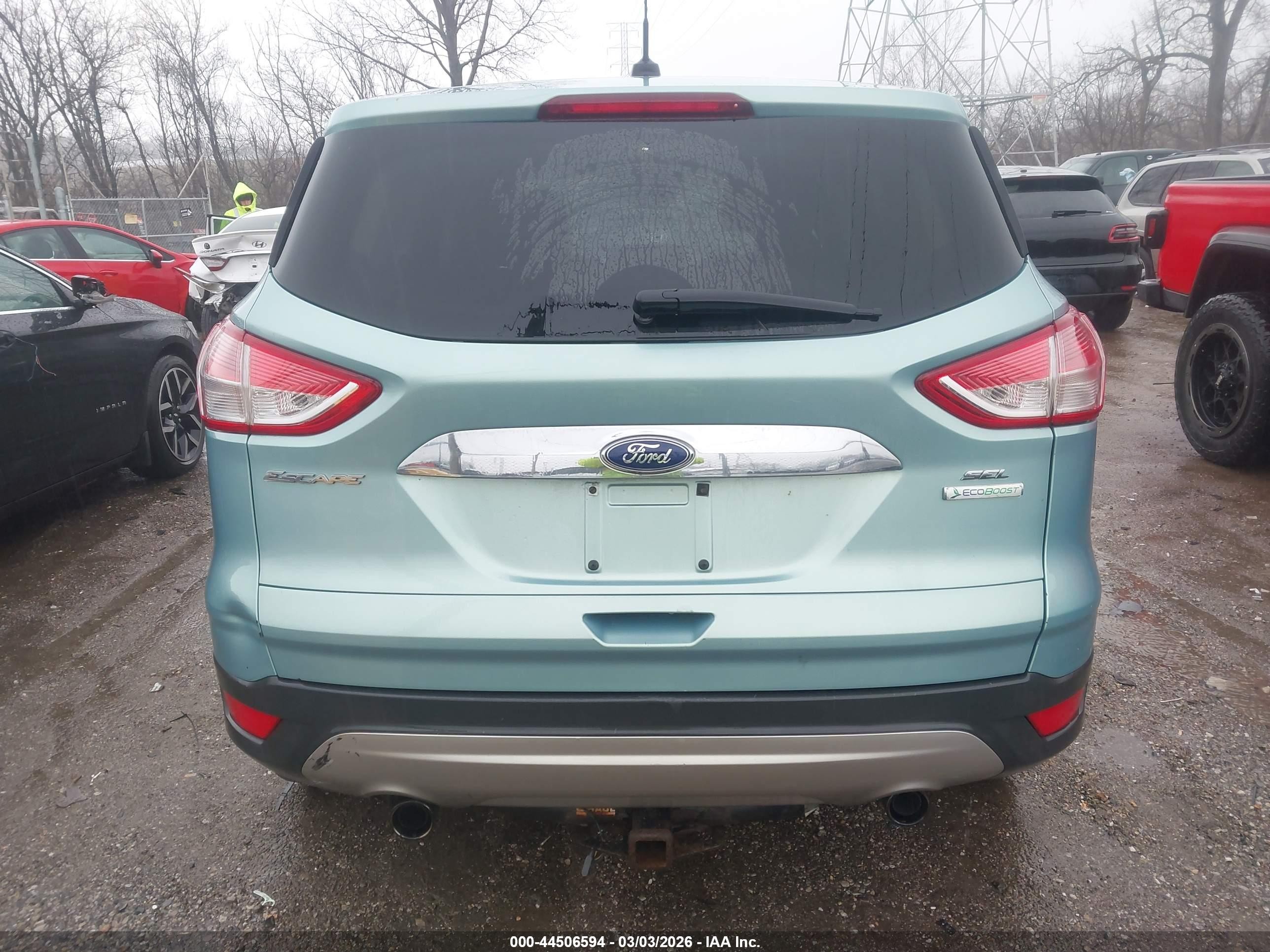 2013 Ford Escape Sel Light Blue vin: 1FMCU0H91DUC42567
