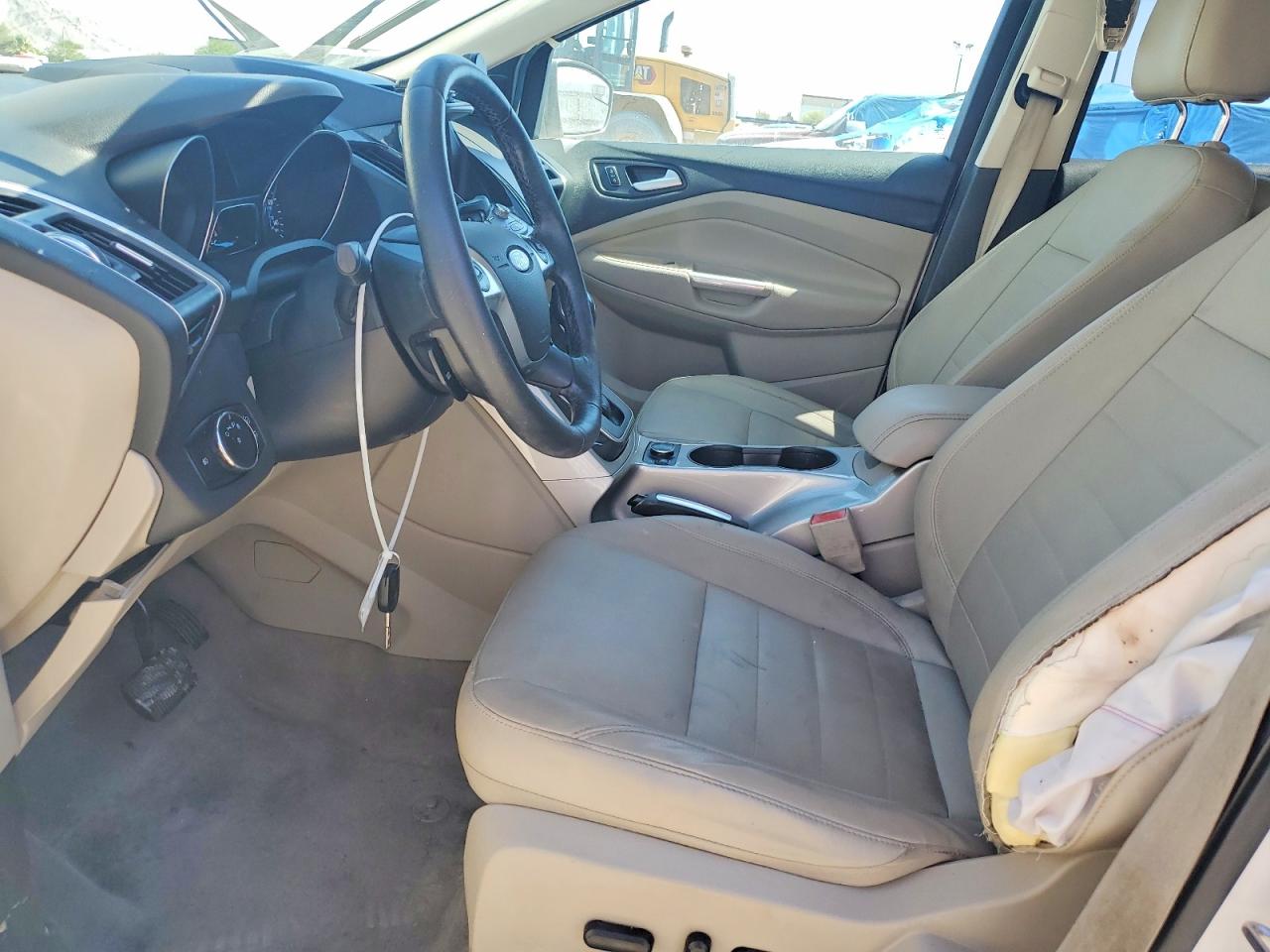2013 Ford Escape Sel White vin: 1FMCU0H91DUC93860