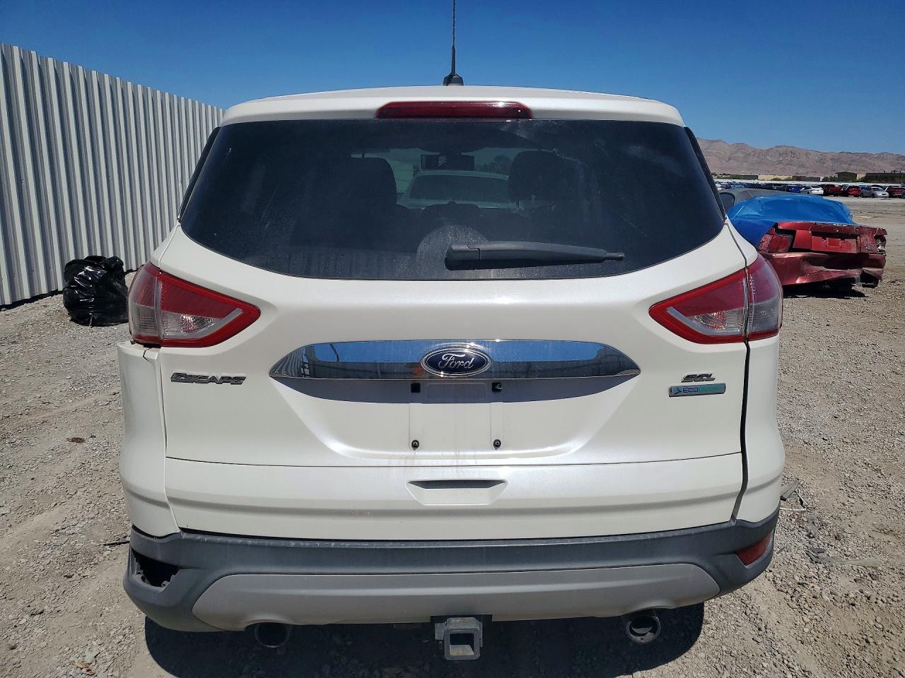 2013 Ford Escape Sel White vin: 1FMCU0H91DUC93860