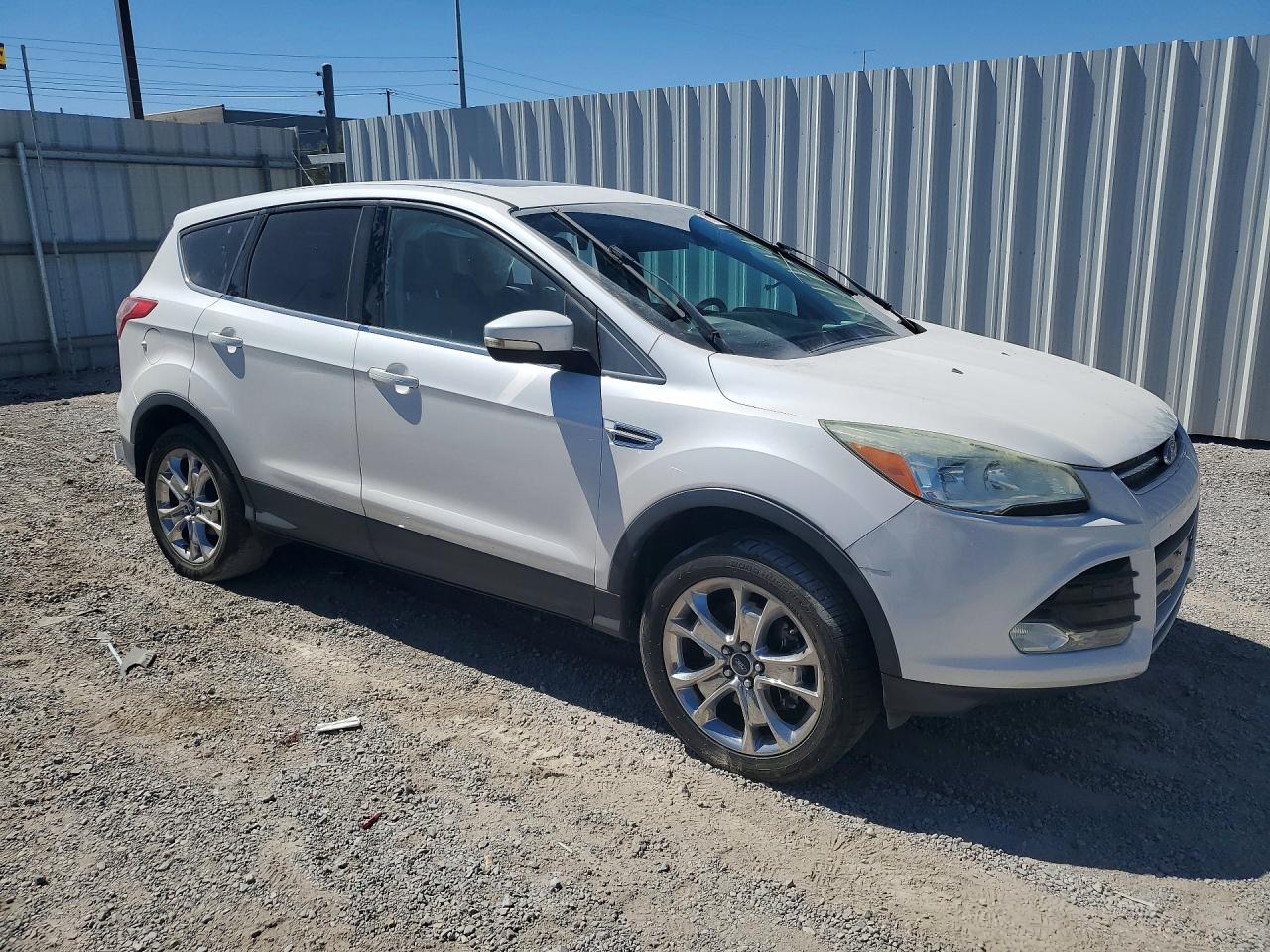 2013 Ford Escape Sel White vin: 1FMCU0H91DUC93860
