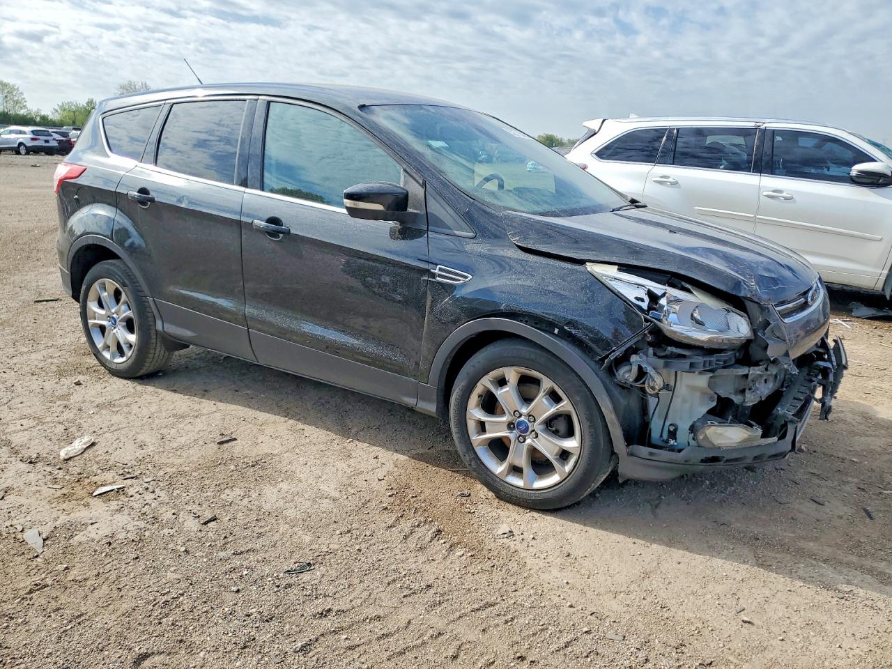 2013 Ford Escape Sel Black vin: 1FMCU0H91DUD03108
