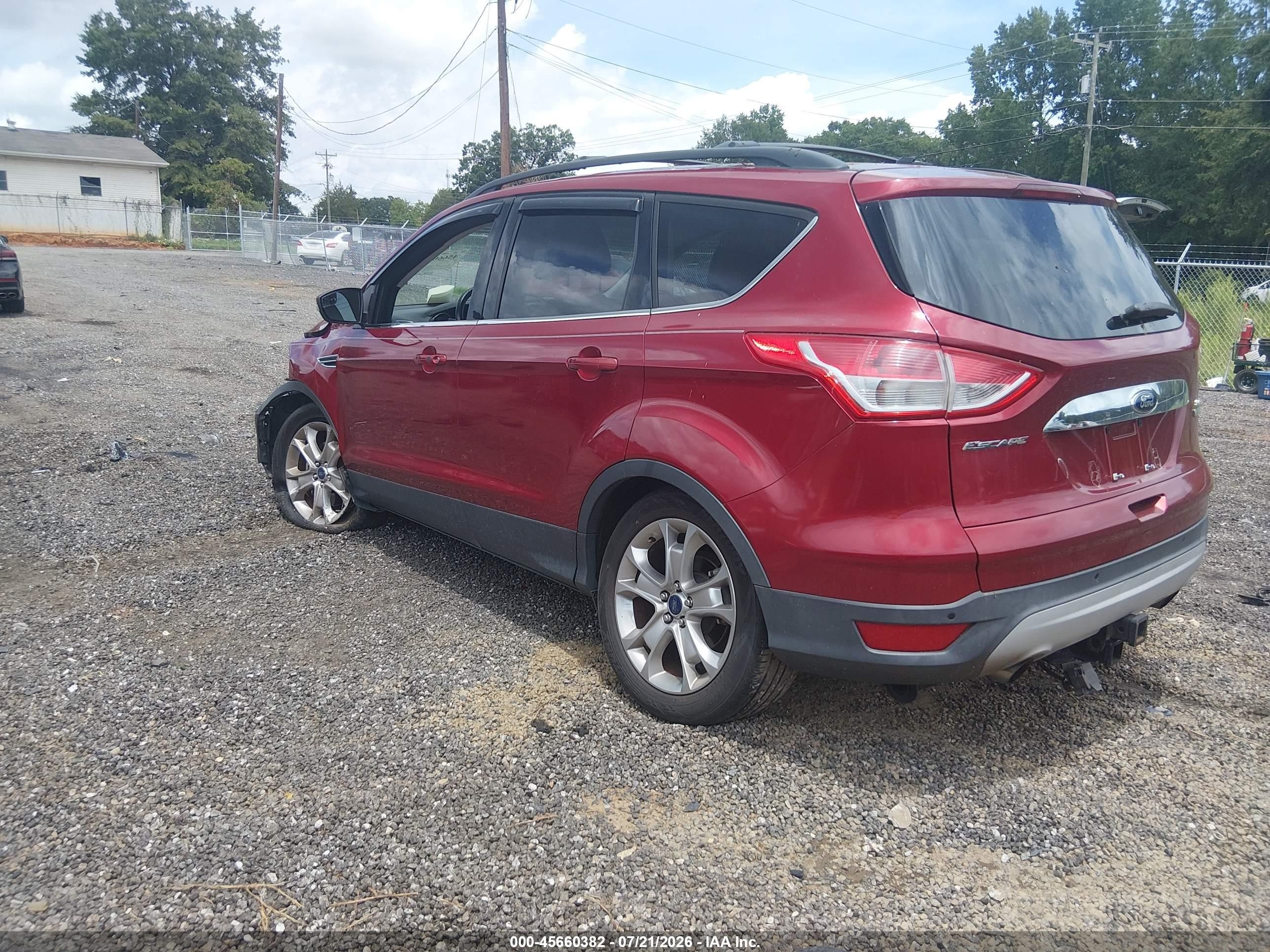 2013 Ford Escape Sel Red vin: 1FMCU0H91DUD75619