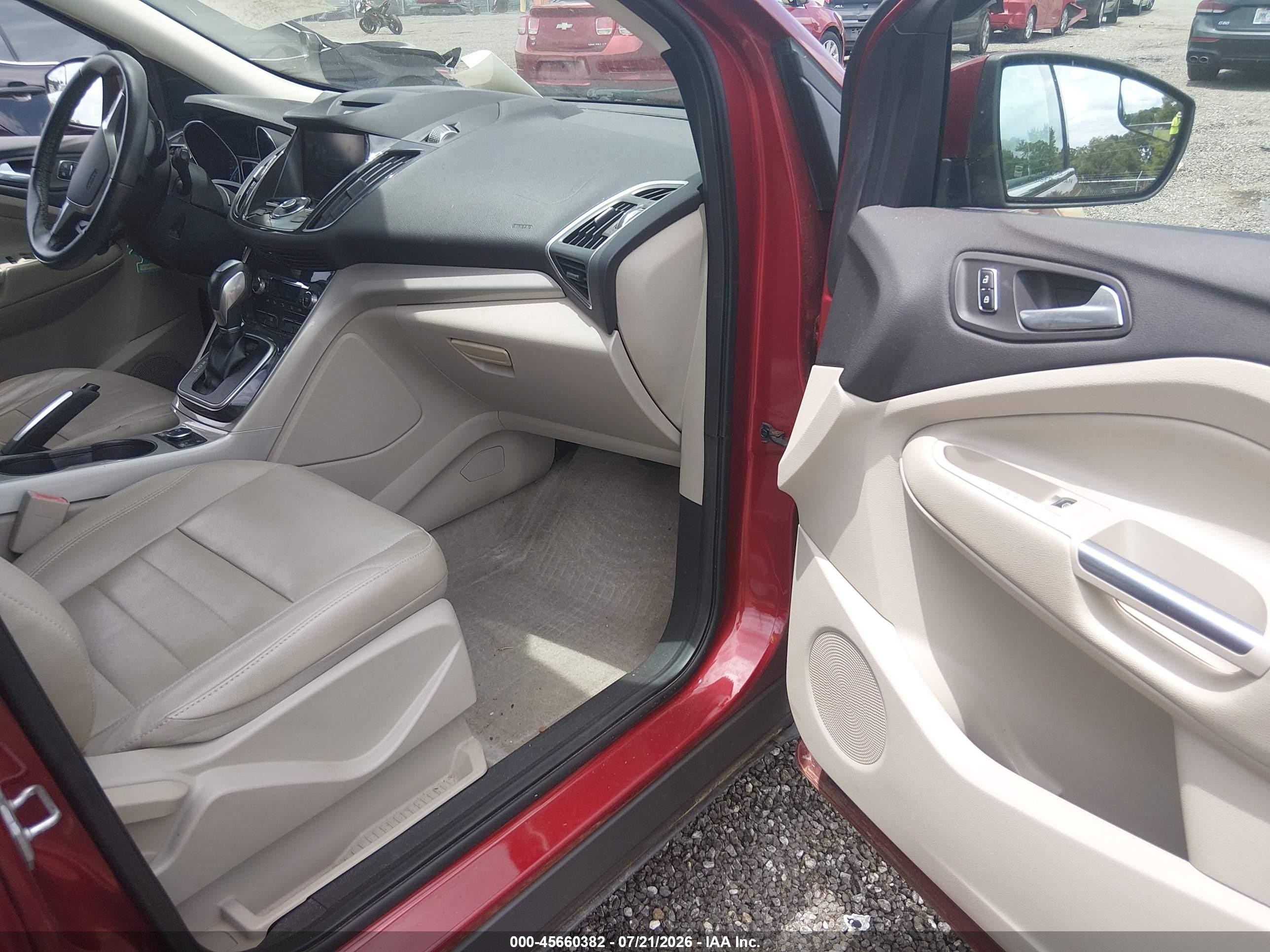 2013 Ford Escape Sel Red vin: 1FMCU0H91DUD75619