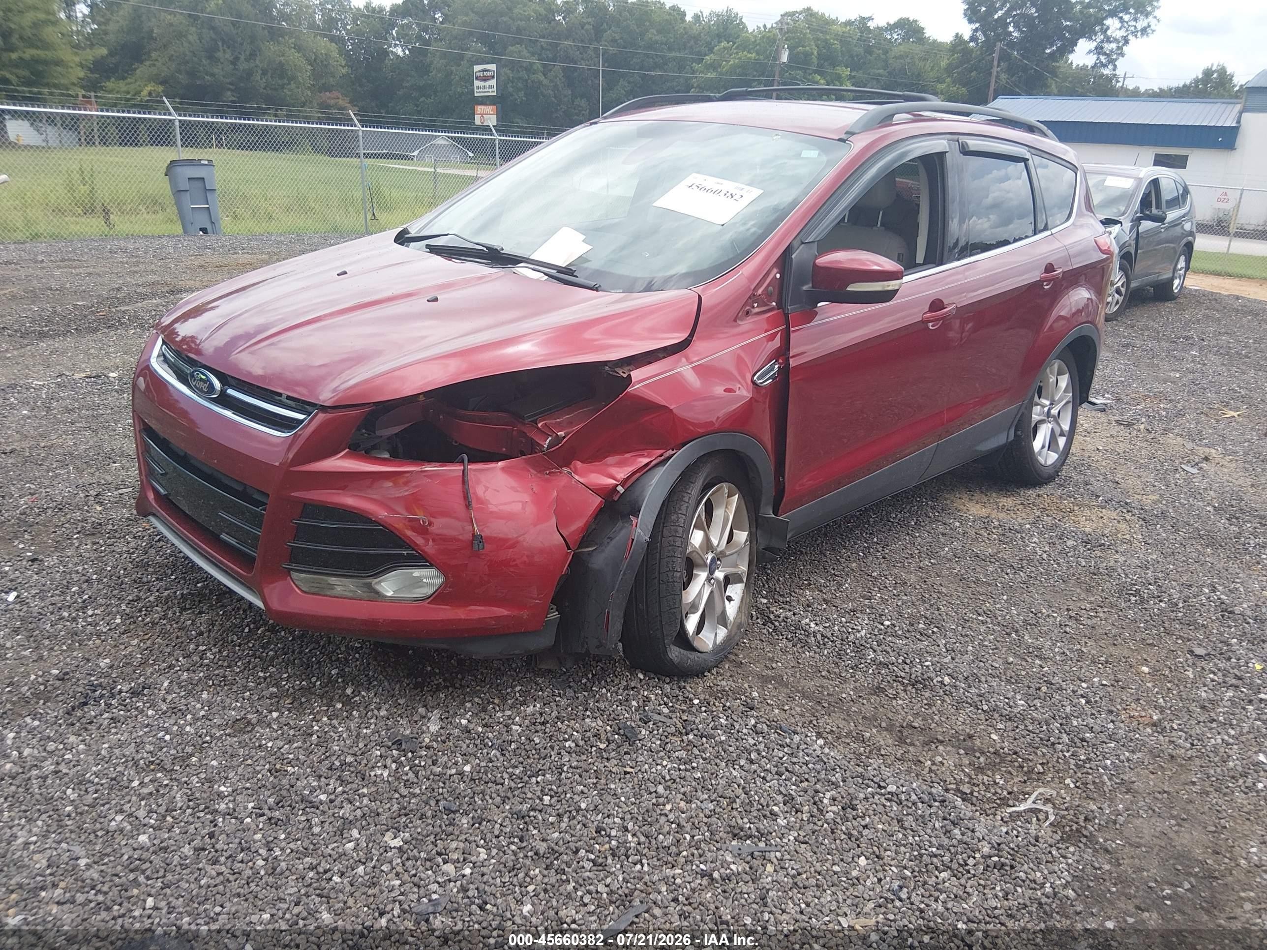 2013 Ford Escape Sel Red vin: 1FMCU0H91DUD75619