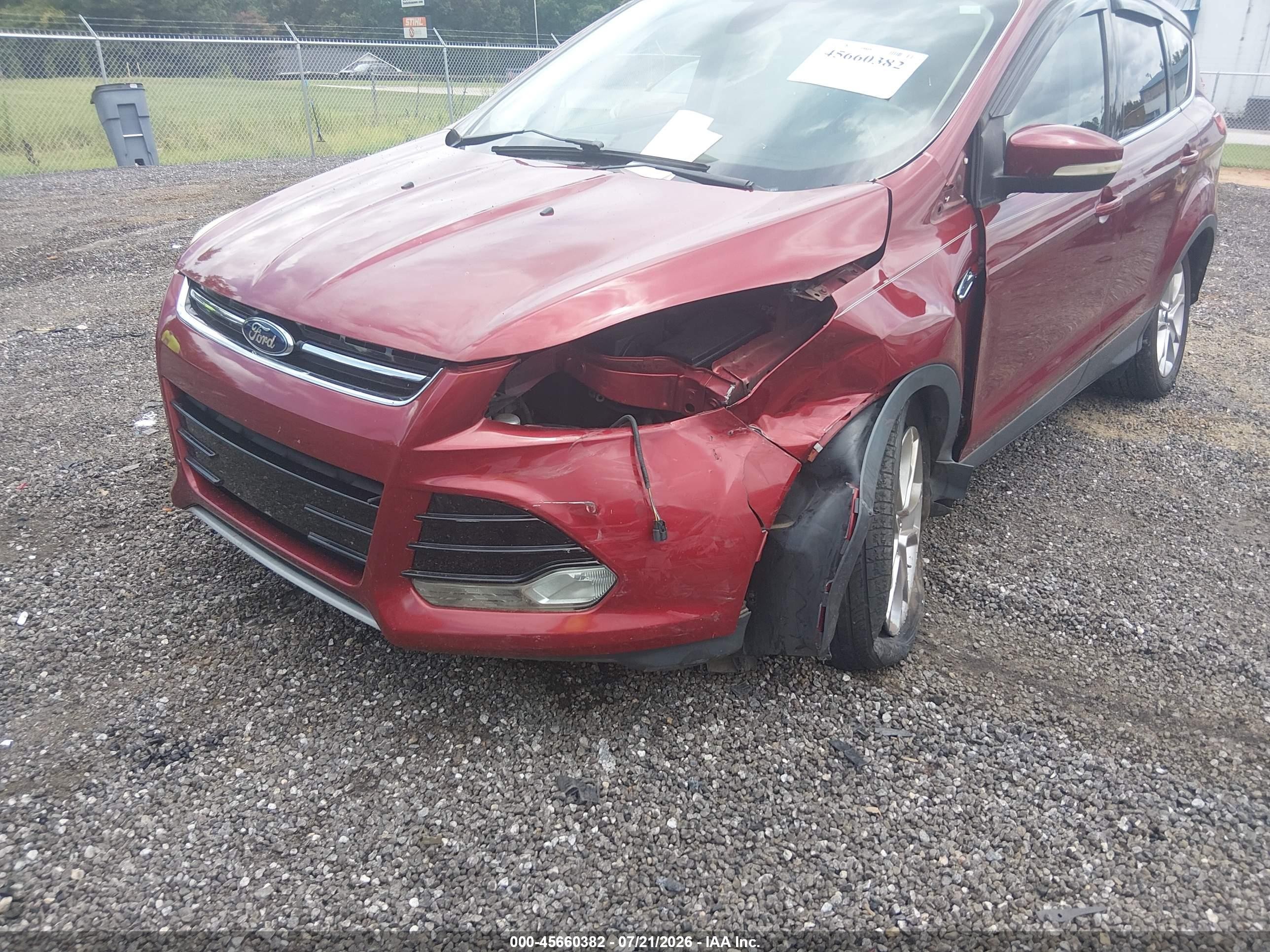 2013 Ford Escape Sel Red vin: 1FMCU0H91DUD75619