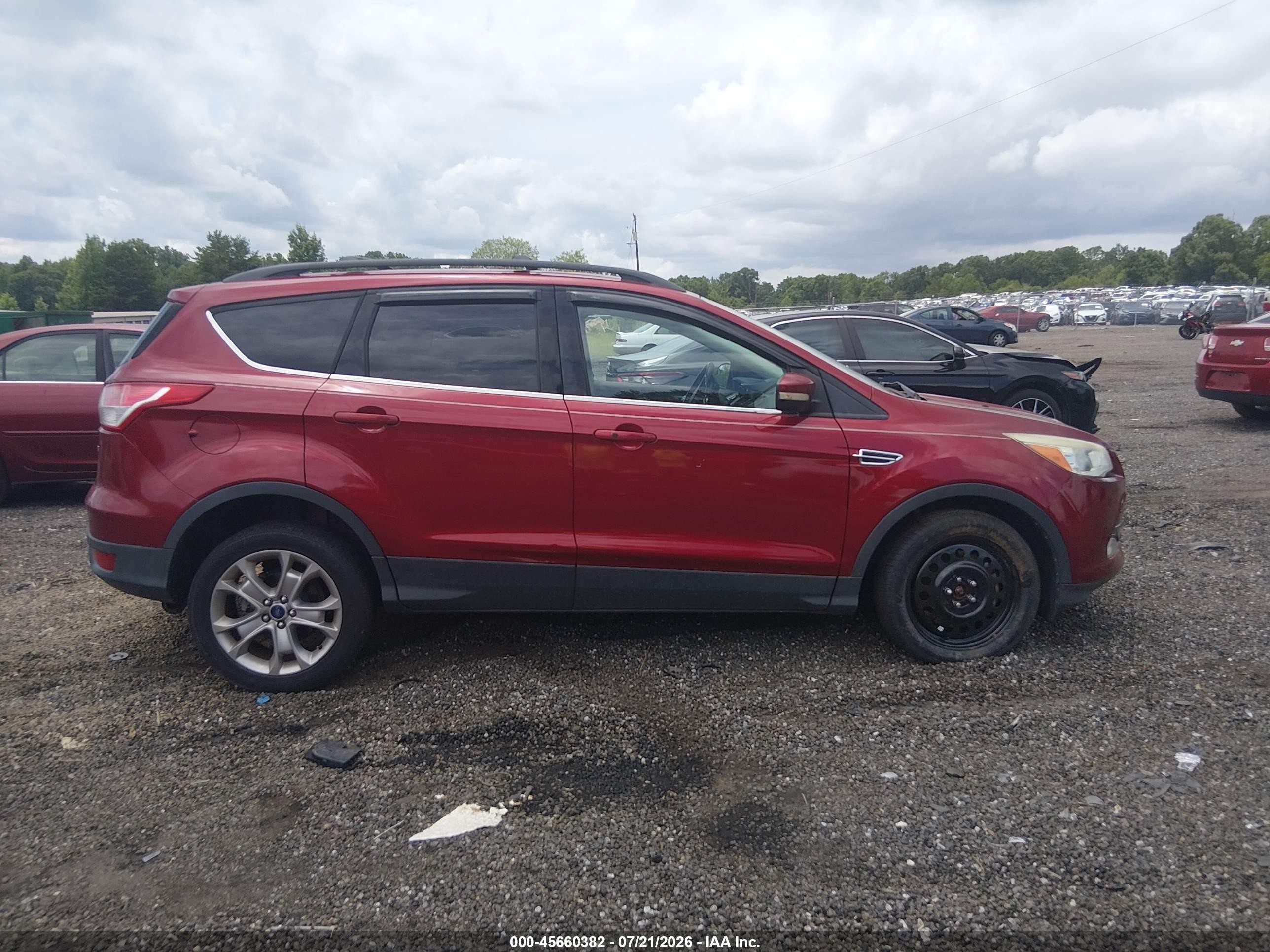 2013 Ford Escape Sel Red vin: 1FMCU0H91DUD75619