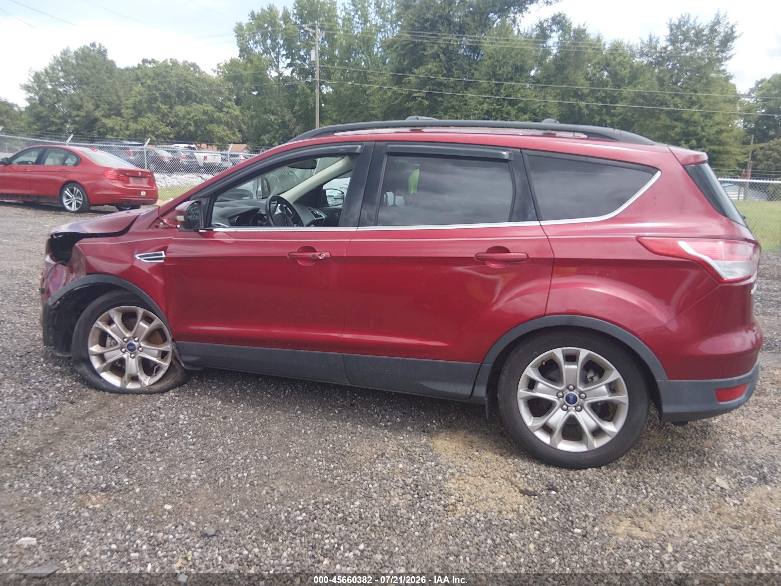 2013 Ford Escape Sel Red vin: 1FMCU0H91DUD75619