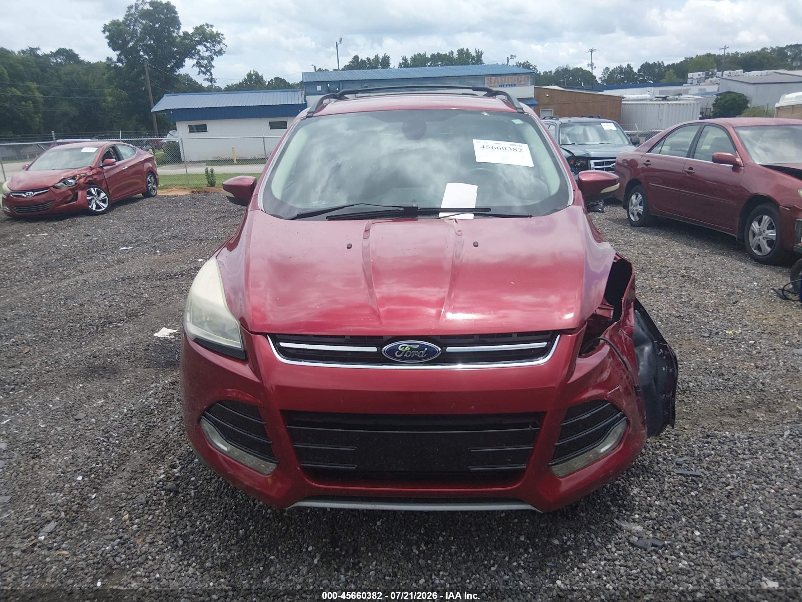 2013 Ford Escape Sel Red vin: 1FMCU0H91DUD75619