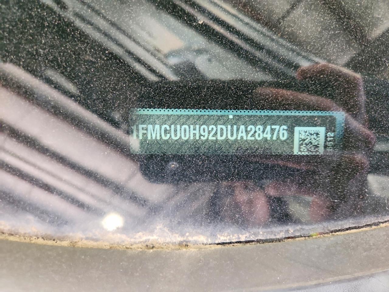 2013 Ford Escape Sel Turquoise vin: 1FMCU0H92DUA28476