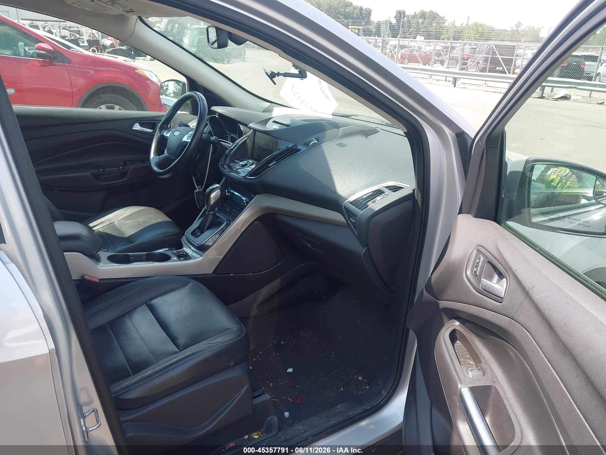 2013 Ford Escape Sel Gray vin: 1FMCU0H92DUA42233