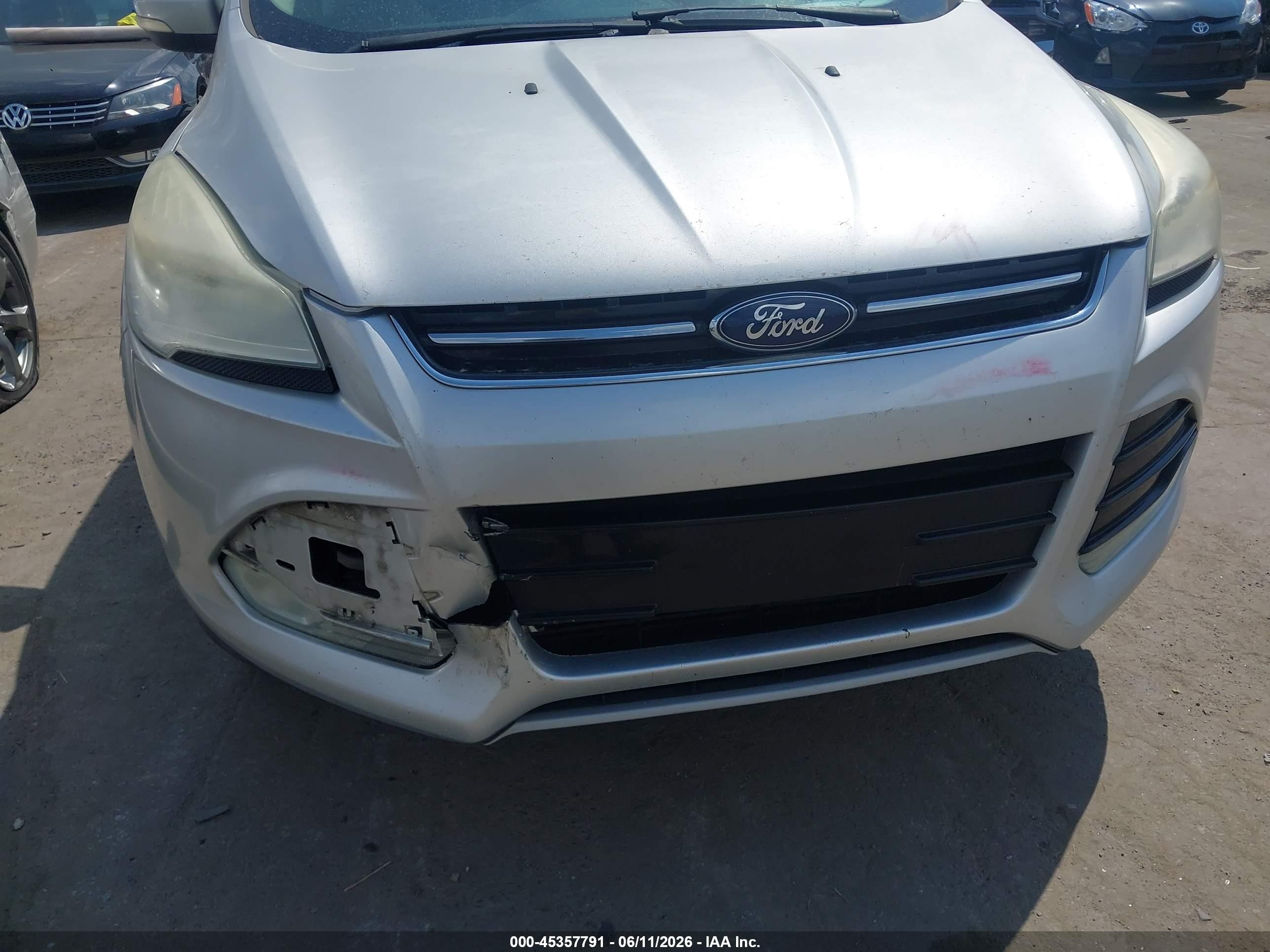 2013 Ford Escape Sel Gray vin: 1FMCU0H92DUA42233