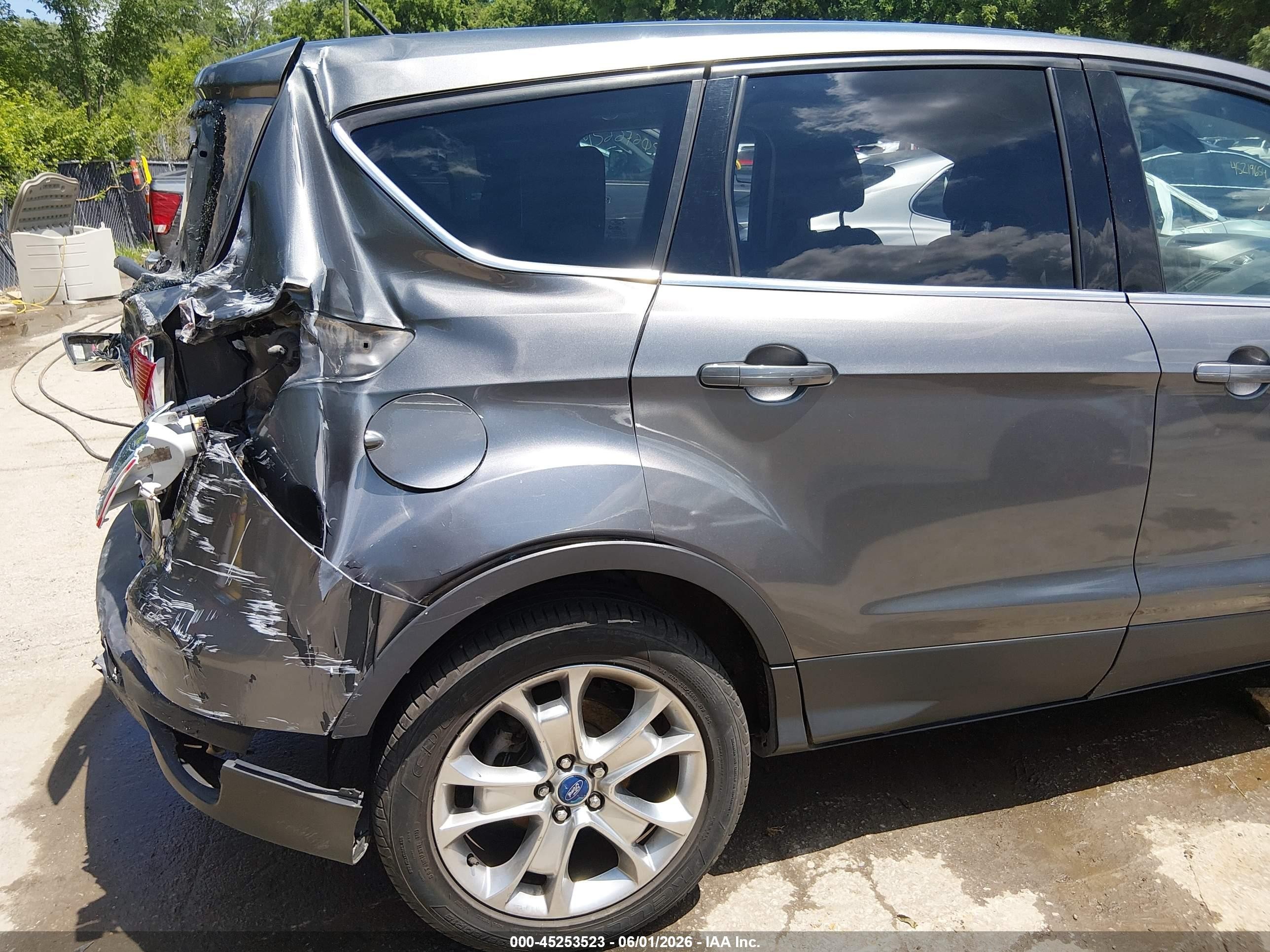 2013 Ford Escape Sel Gray vin: 1FMCU0H92DUC47390