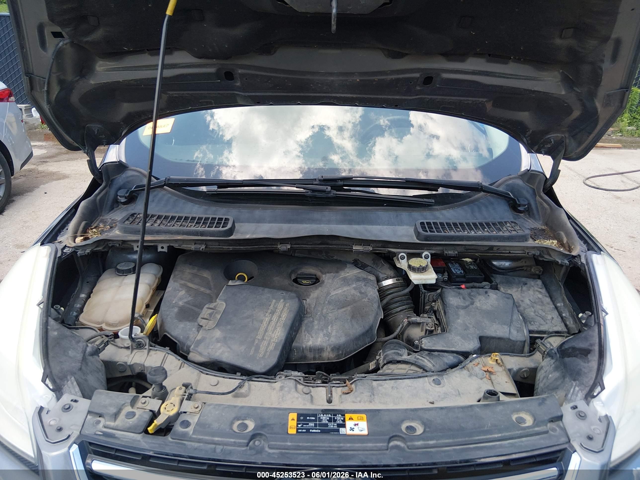 2013 Ford Escape Sel Gray vin: 1FMCU0H92DUC47390