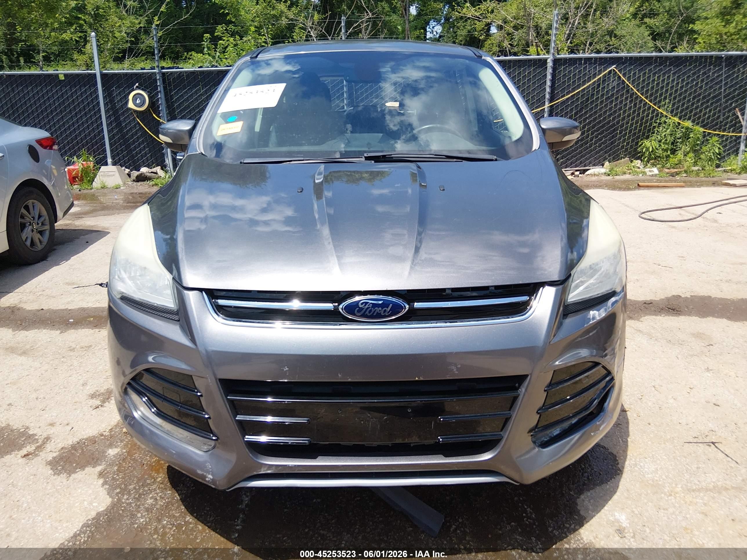 2013 Ford Escape Sel Gray vin: 1FMCU0H92DUC47390