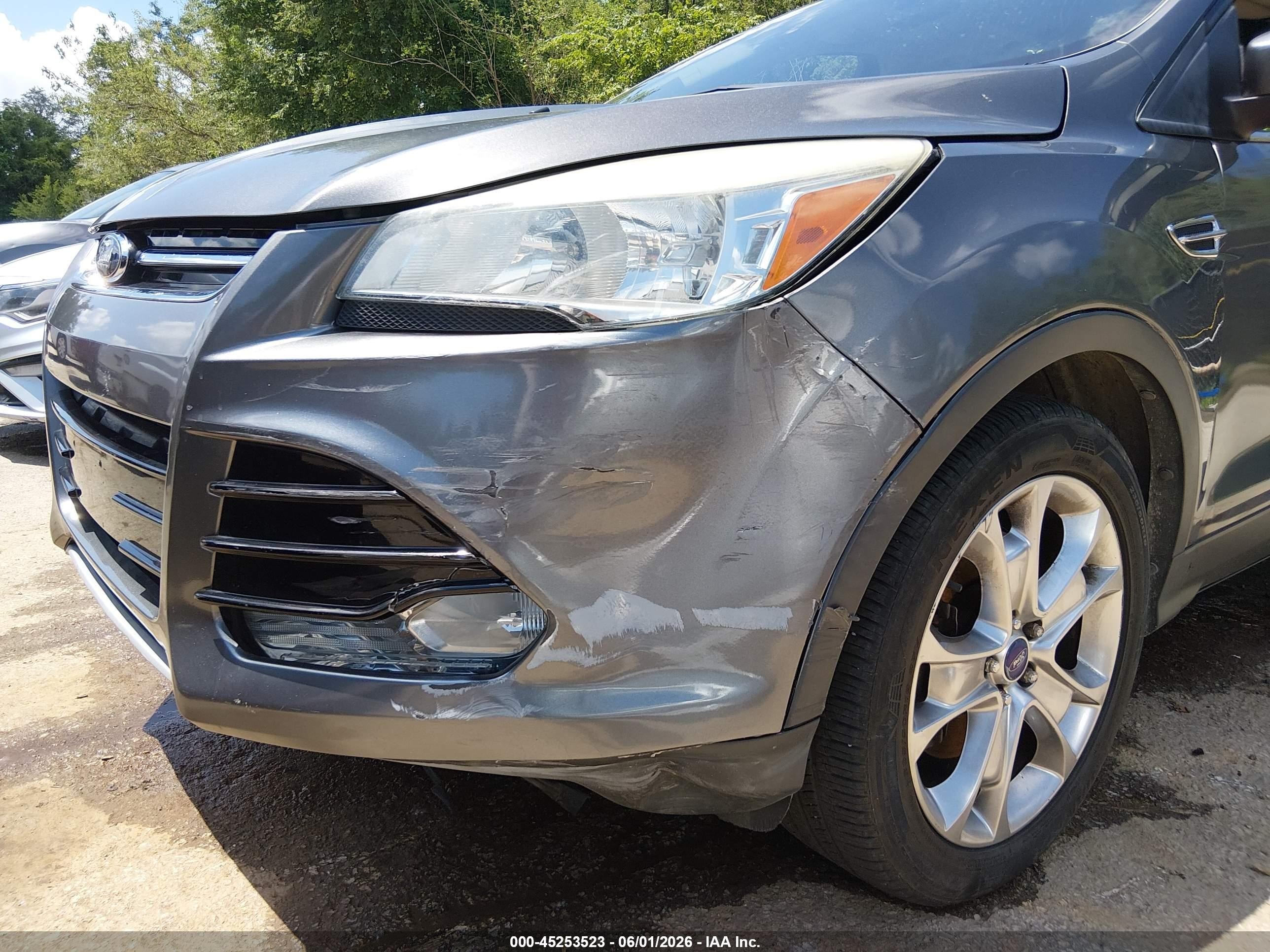 2013 Ford Escape Sel Gray vin: 1FMCU0H92DUC47390
