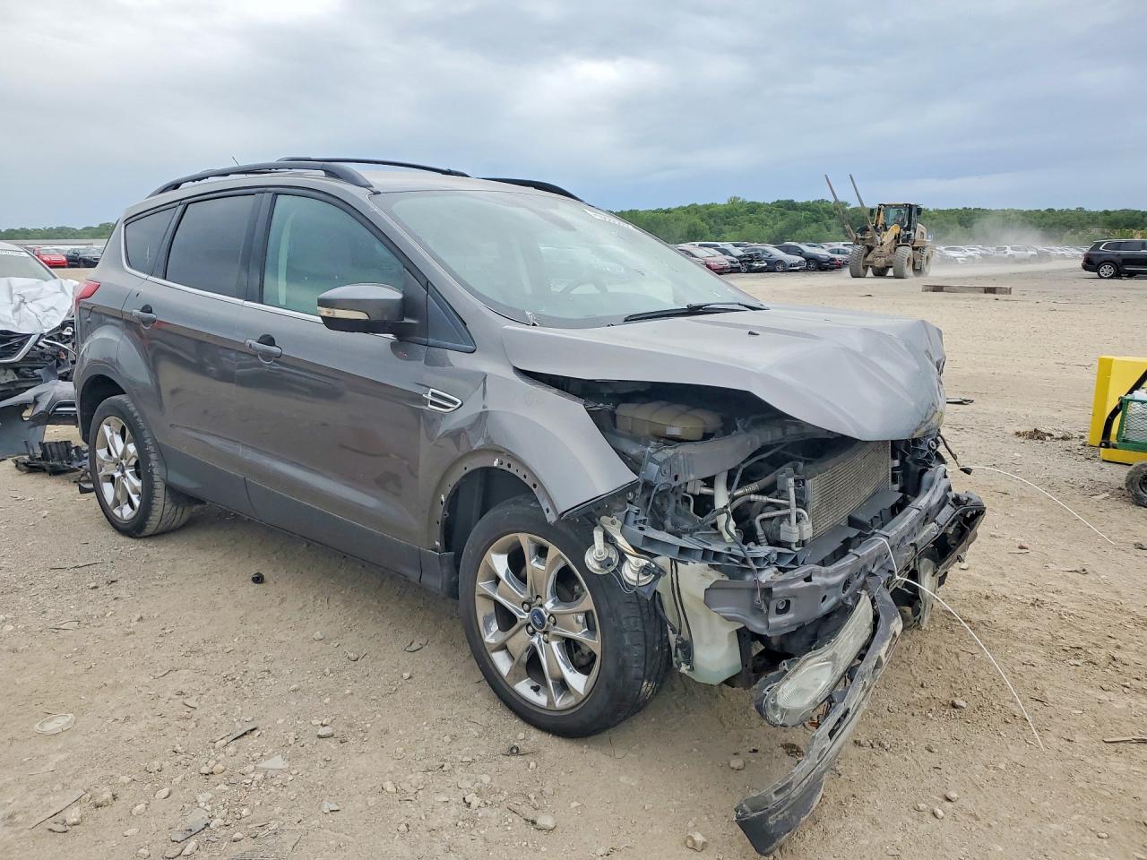 2013 Ford Escape Sel Gray vin: 1FMCU0H92DUC78185