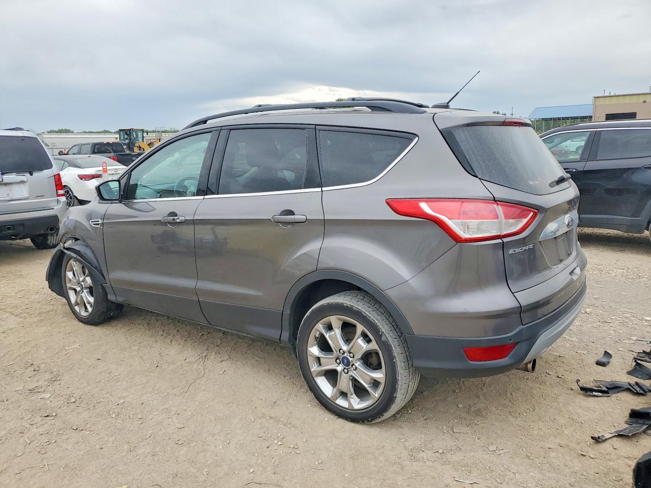 2013 Ford Escape Sel Gray vin: 1FMCU0H92DUC78185