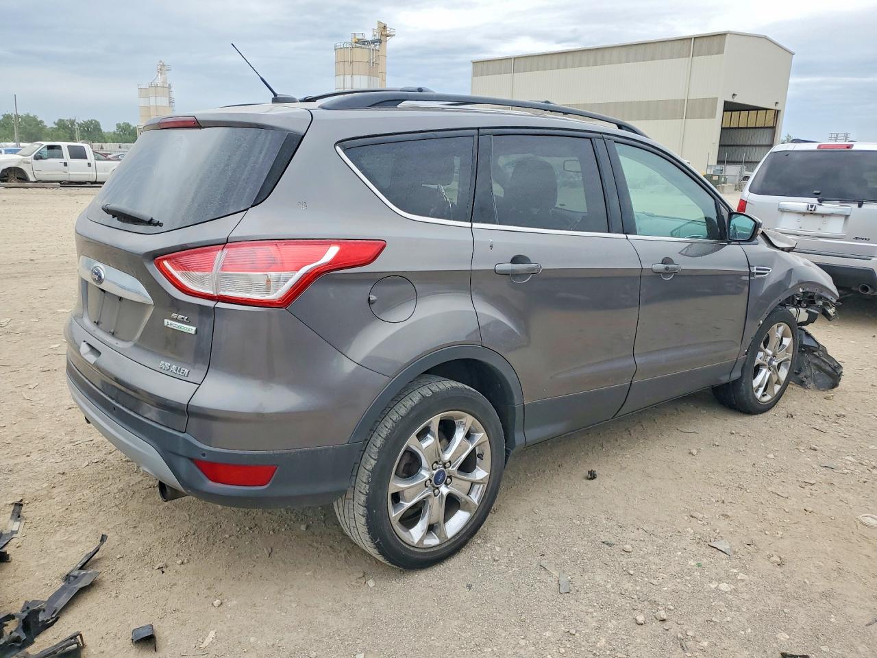 2013 Ford Escape Sel Gray vin: 1FMCU0H92DUC78185