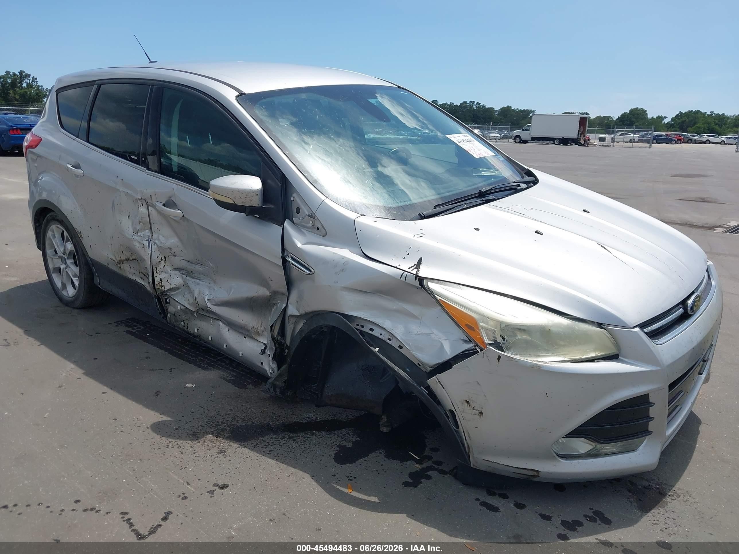 2013 Ford Escape Sel Silver vin: 1FMCU0H92DUC79904