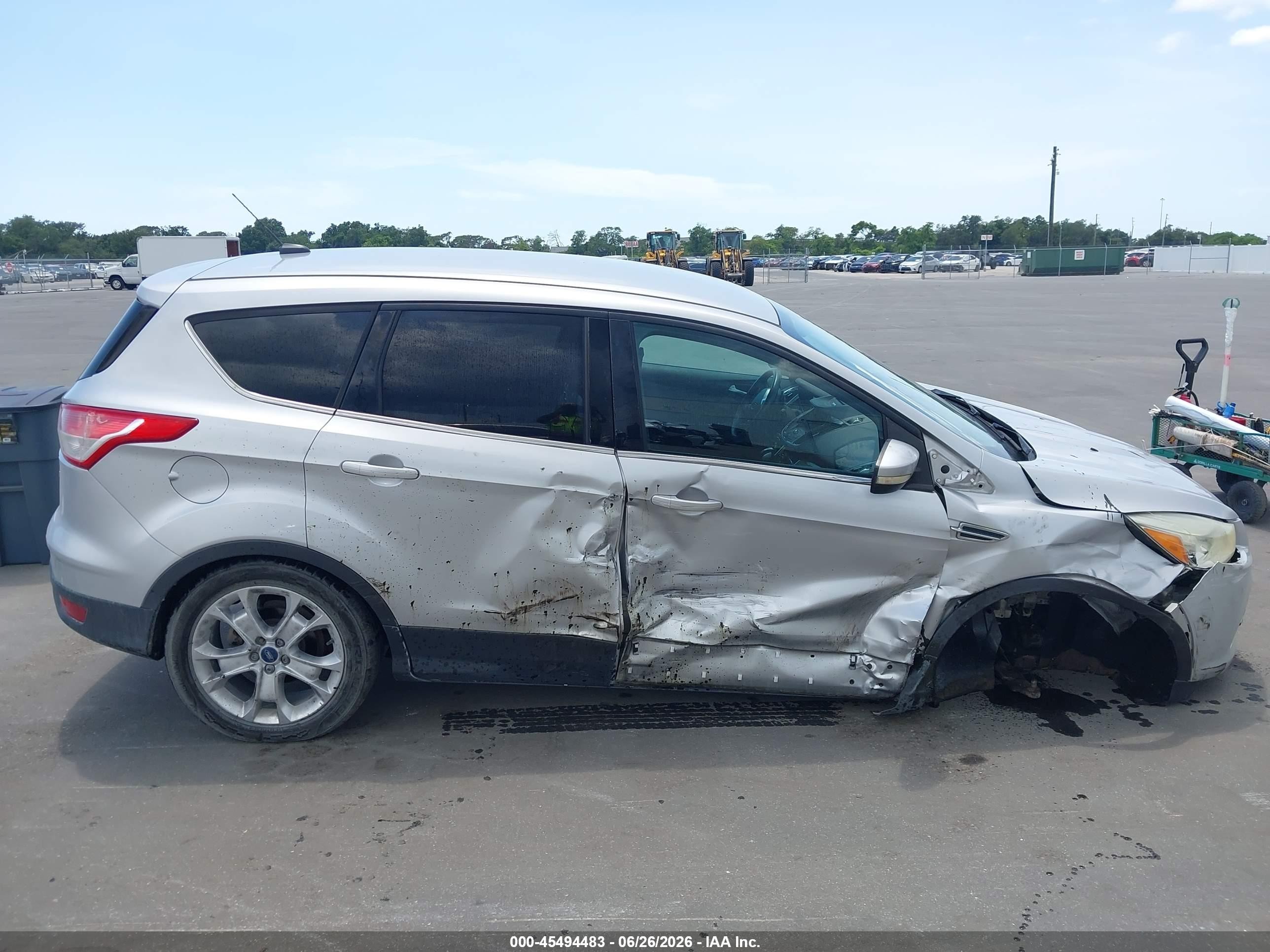 2013 Ford Escape Sel Silver vin: 1FMCU0H92DUC79904