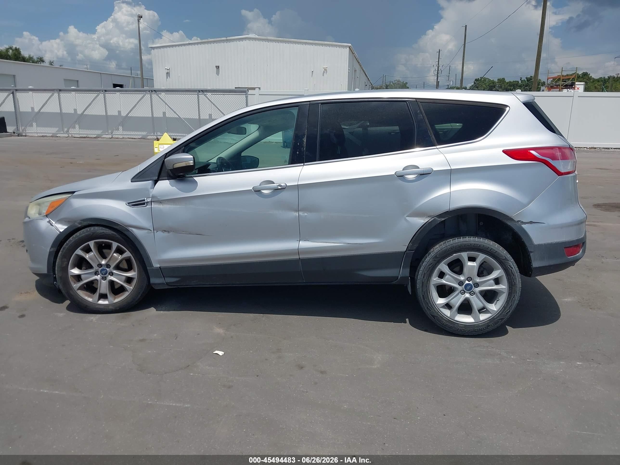 2013 Ford Escape Sel Silver vin: 1FMCU0H92DUC79904