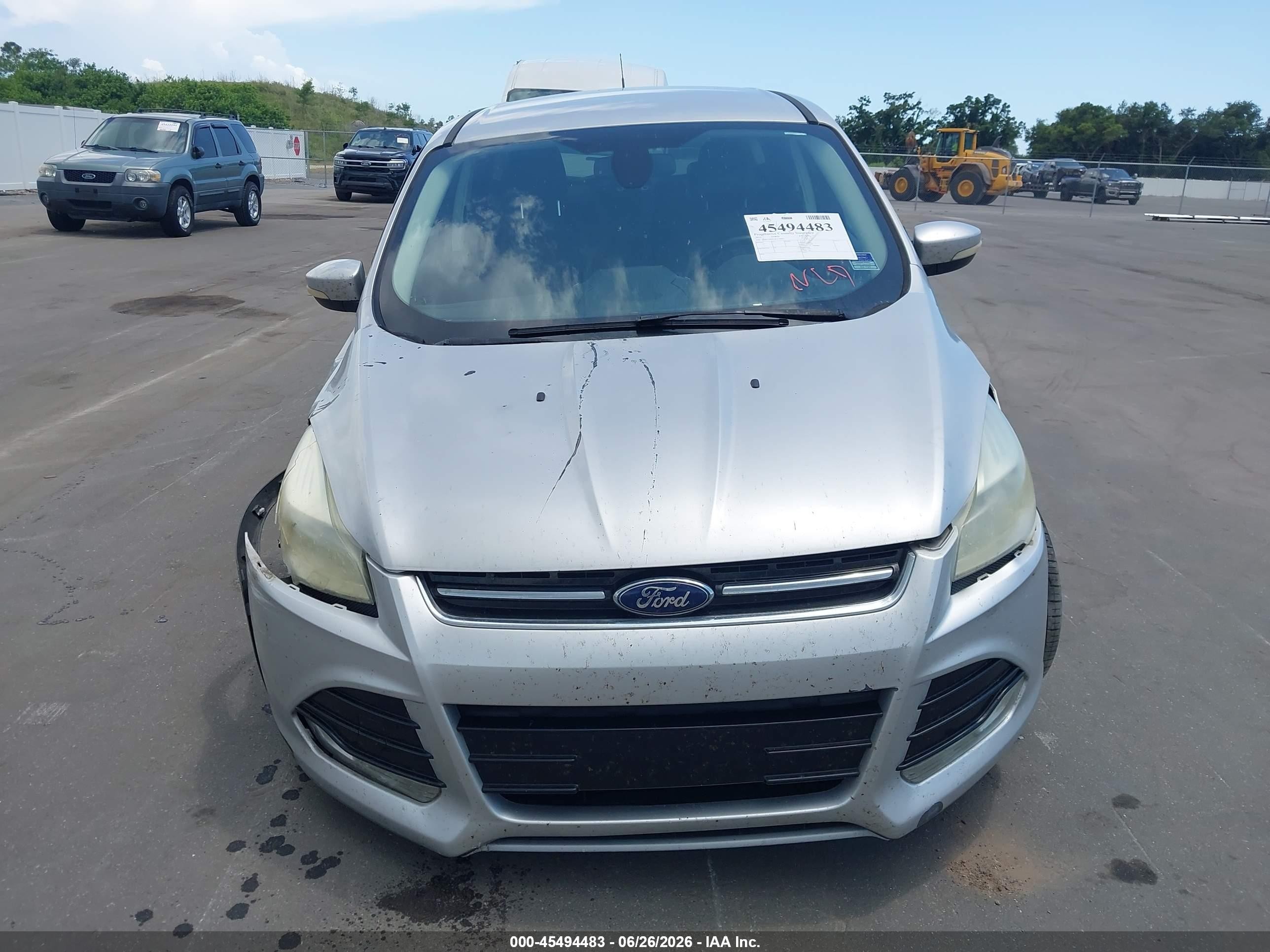 2013 Ford Escape Sel Silver vin: 1FMCU0H92DUC79904